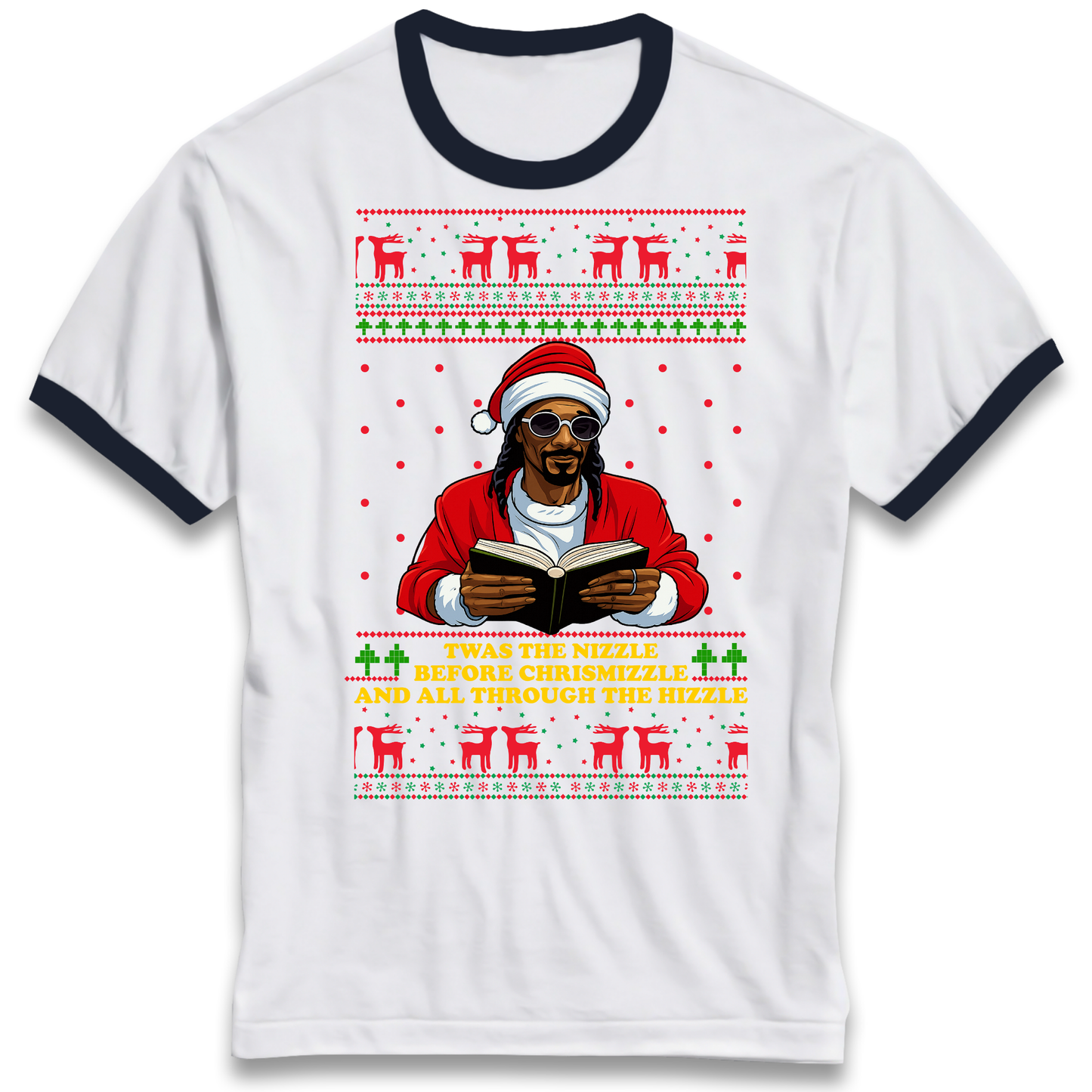 Snoop Dogg Nizzle Christmas Ringer T Shirt
