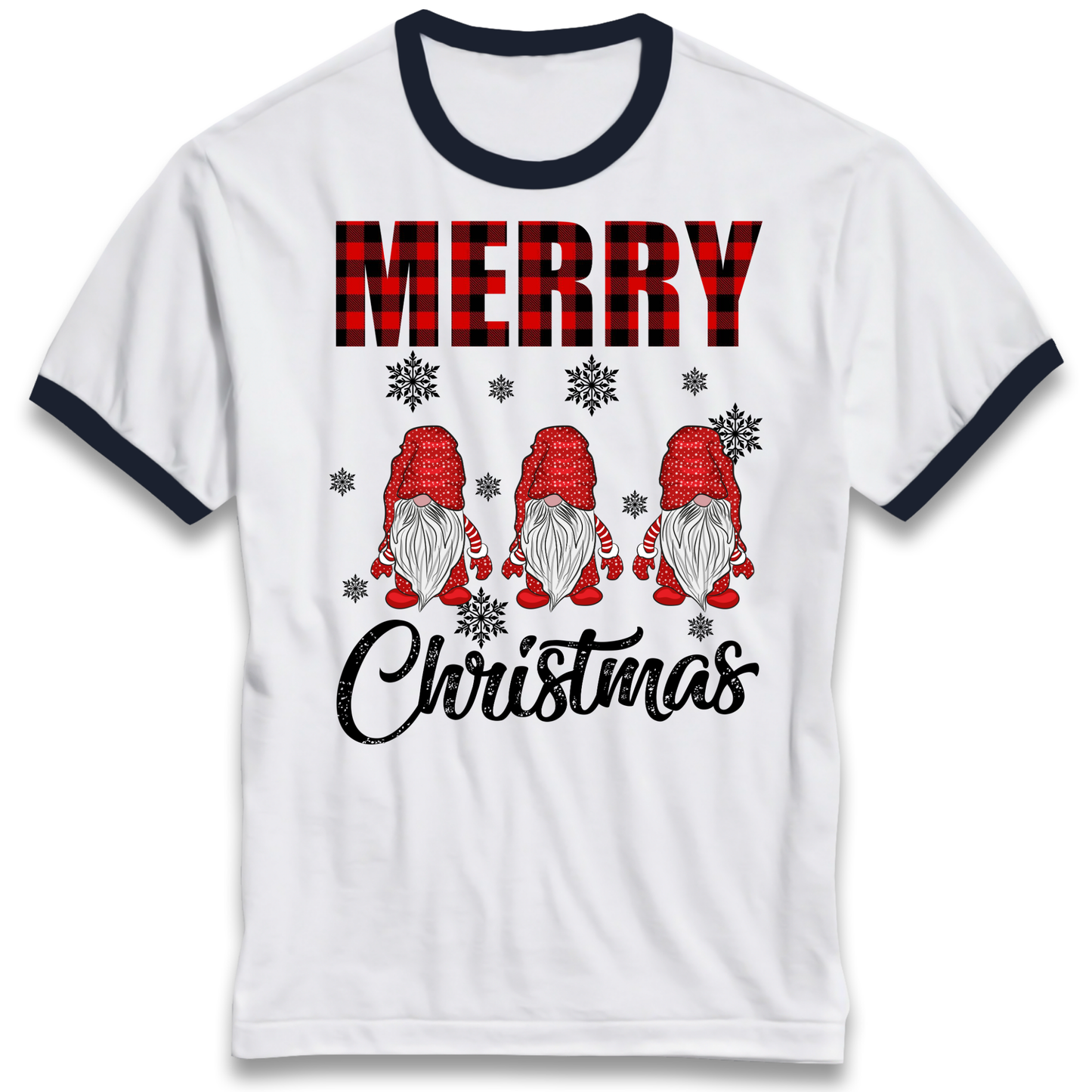 Merry Knomes Christmas Ringer T Shirt