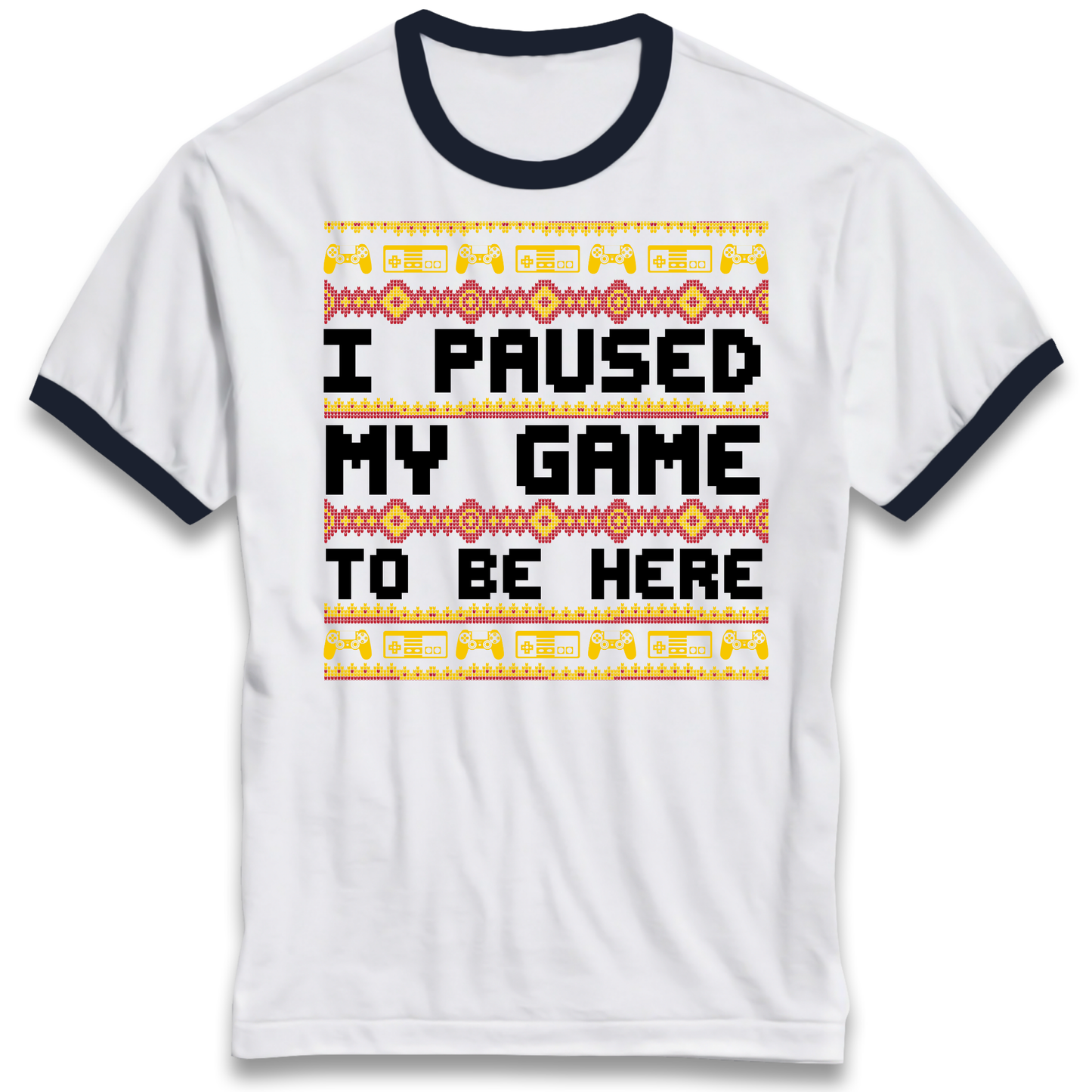 Paused My Game Ringer T Shirt