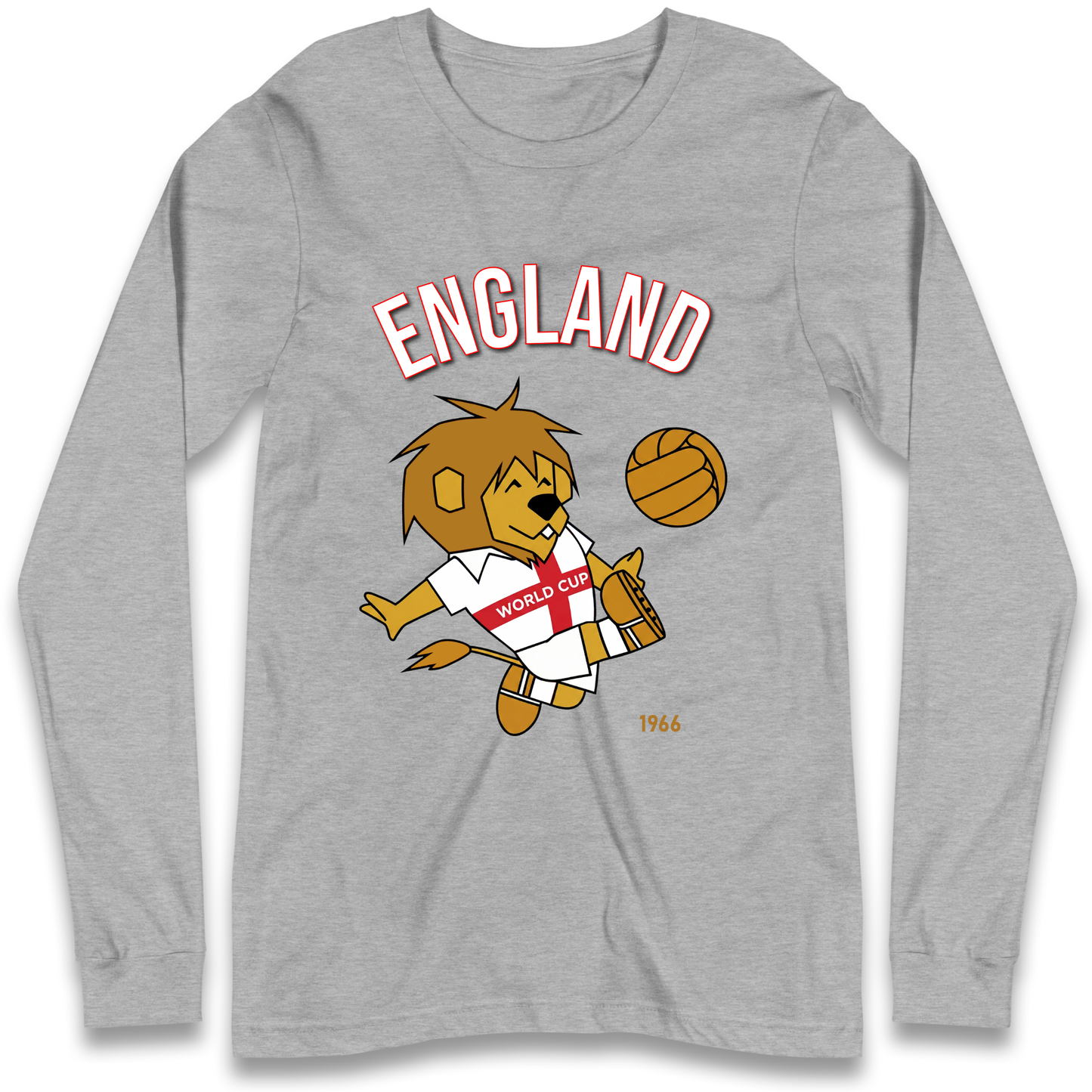 England World Cup Willie 1966 Football Longsleeve