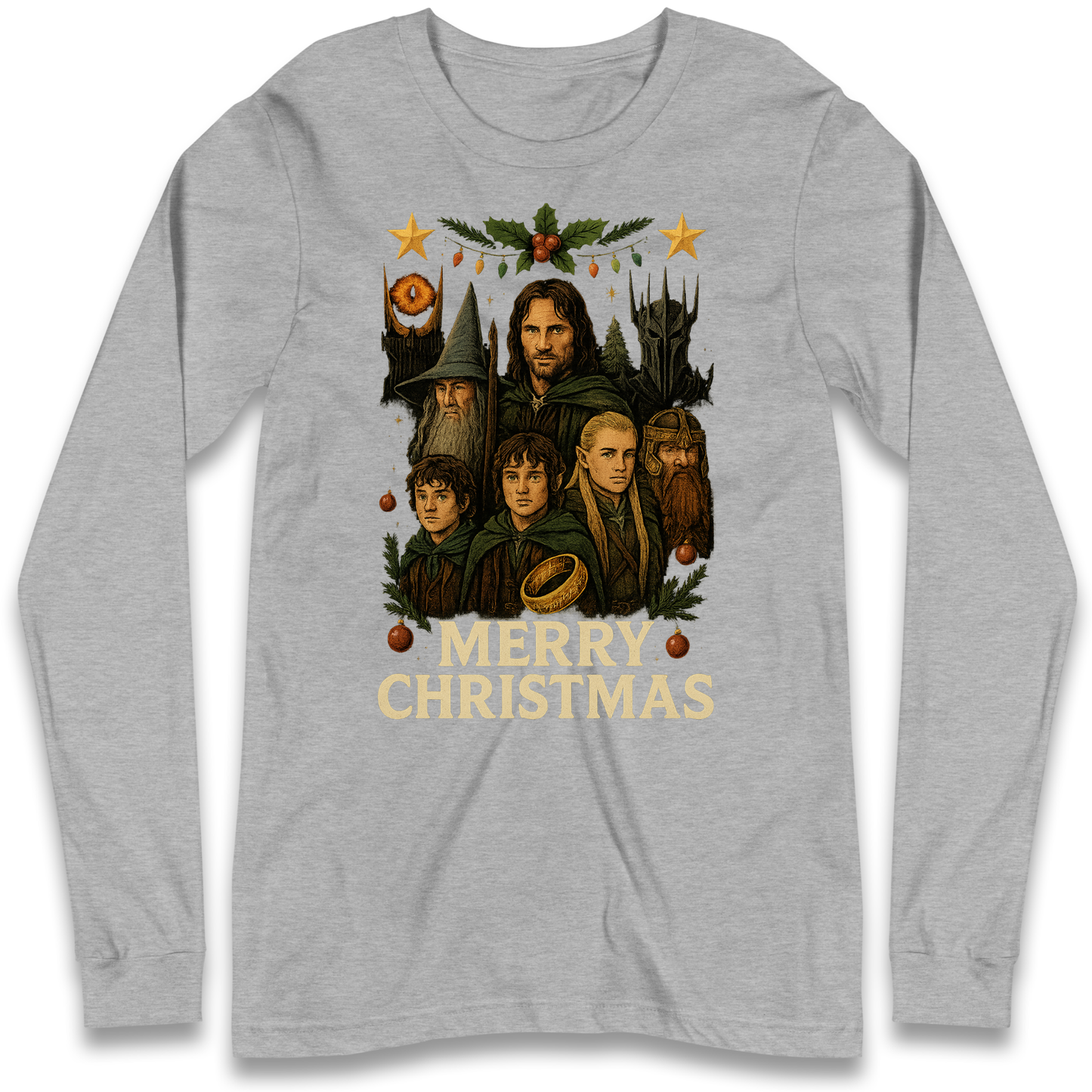 Lord of The Rings Christmas Longsleeve T Shirt