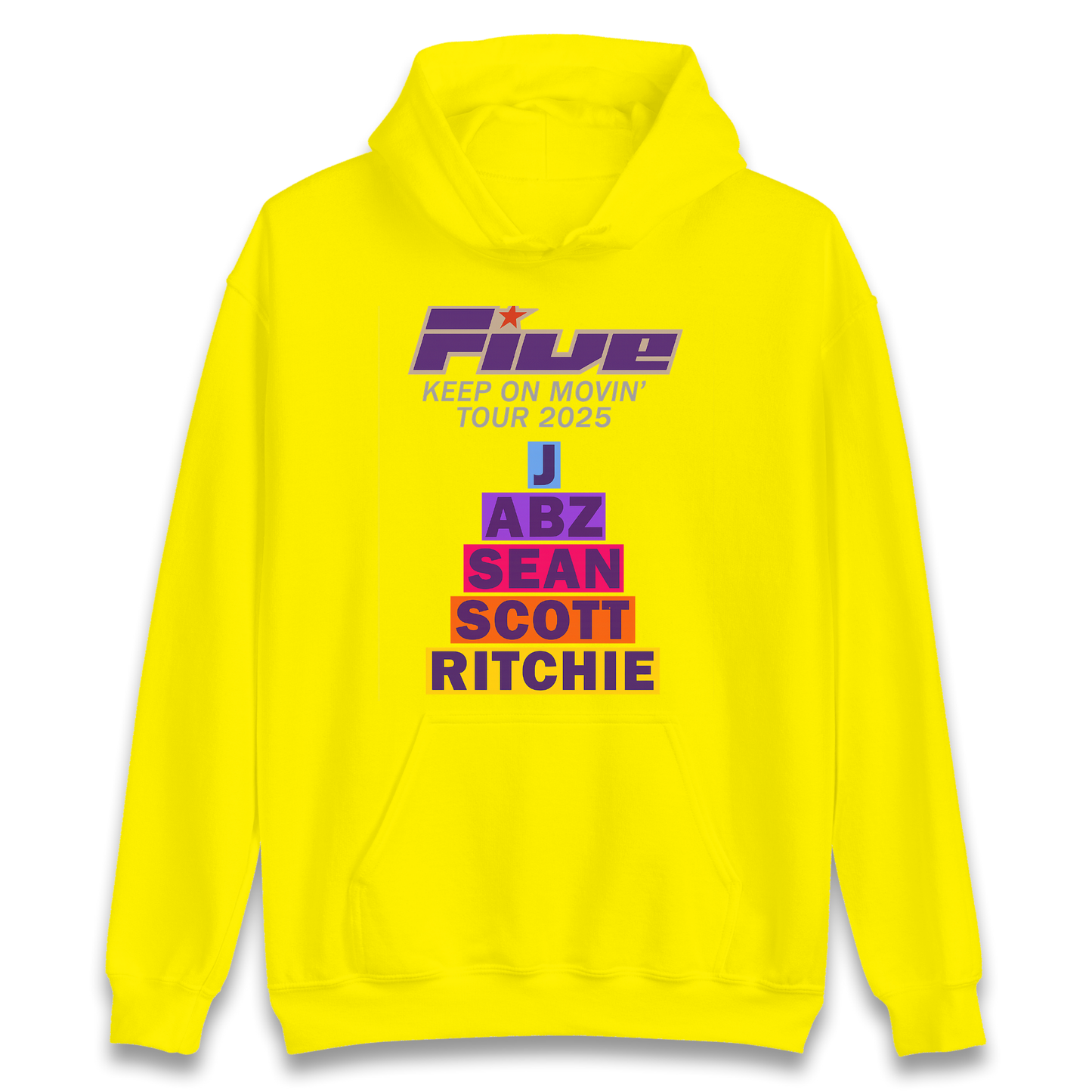 Five Keep On Movin' Tour 2025 Hoodie