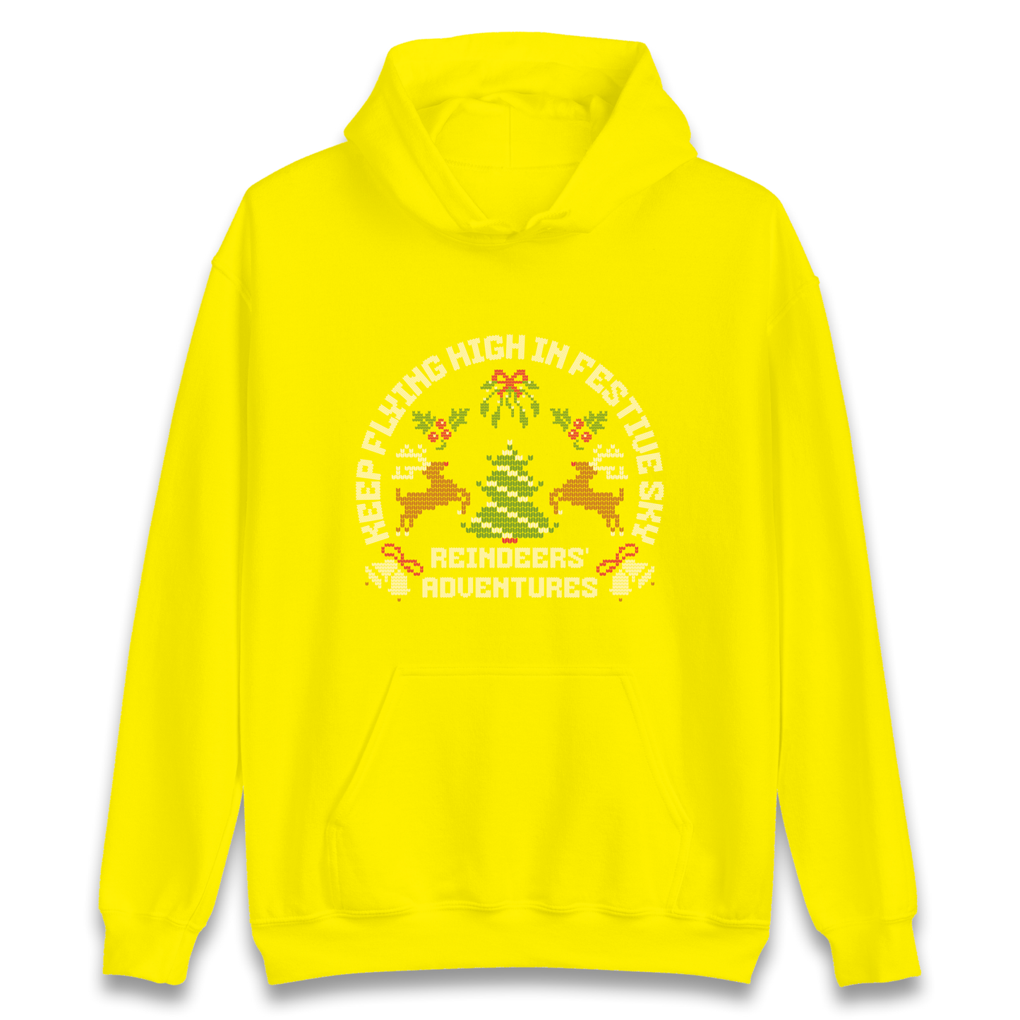 Keep Flying High In Festive Sky Christmas Hoodie