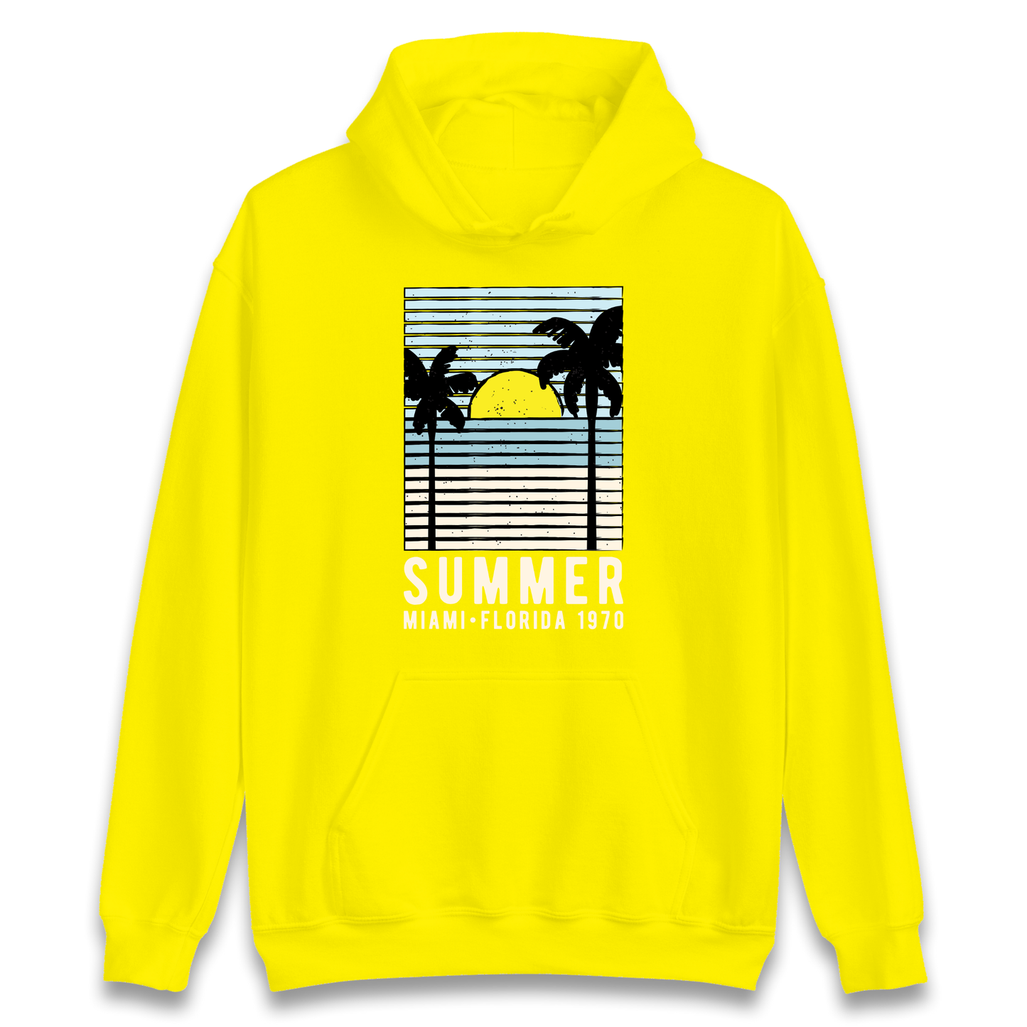 Summer Miami Florida 1970 Hoodie