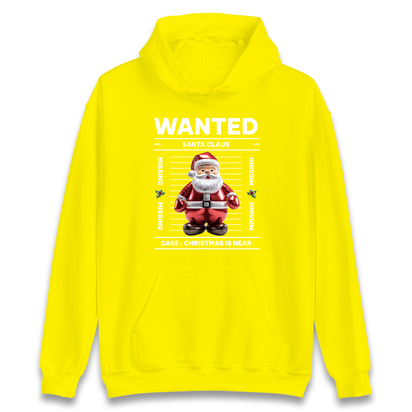 Wanted Santa Claus Christmas Hoodie