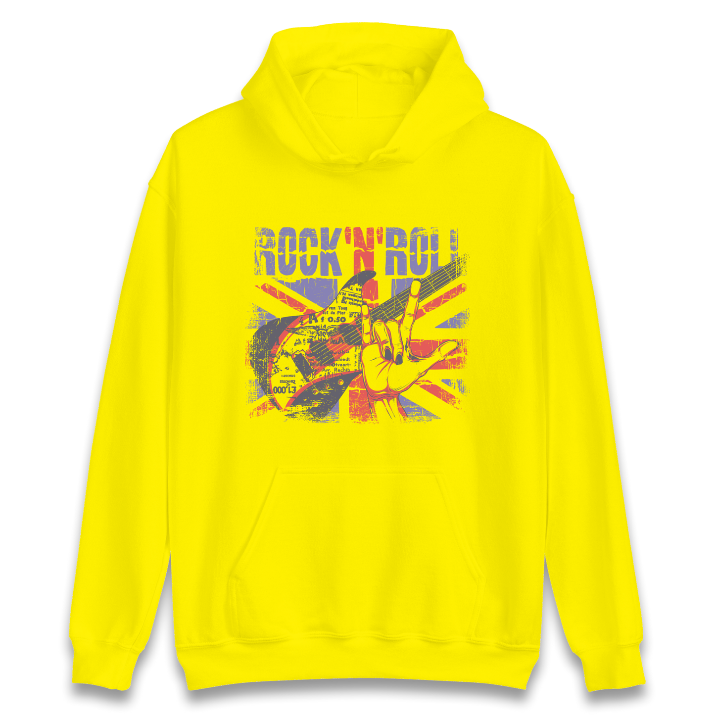 Rock N Roll Union Jack Hoodie
