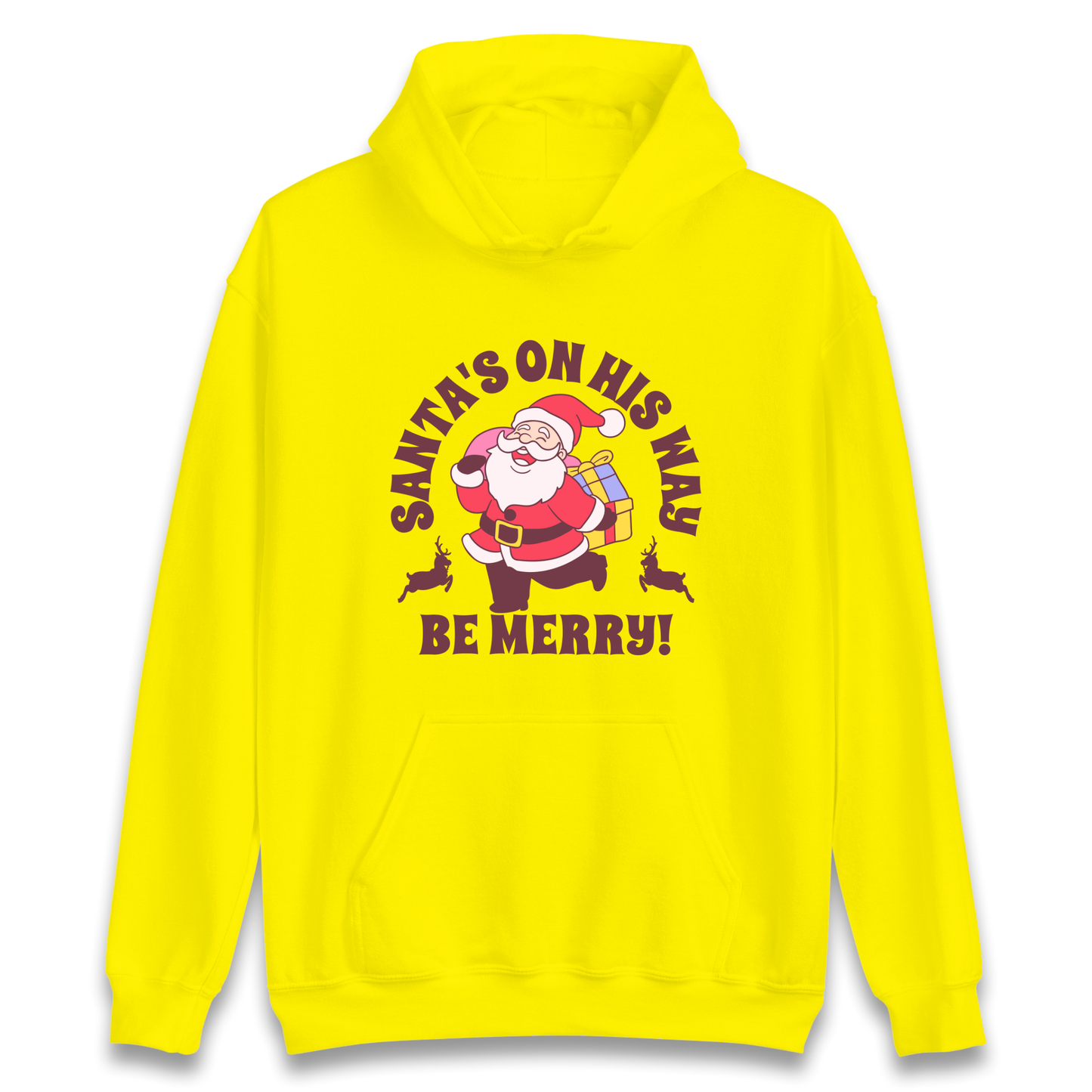 Santa's On His Way Christmas Hoodie