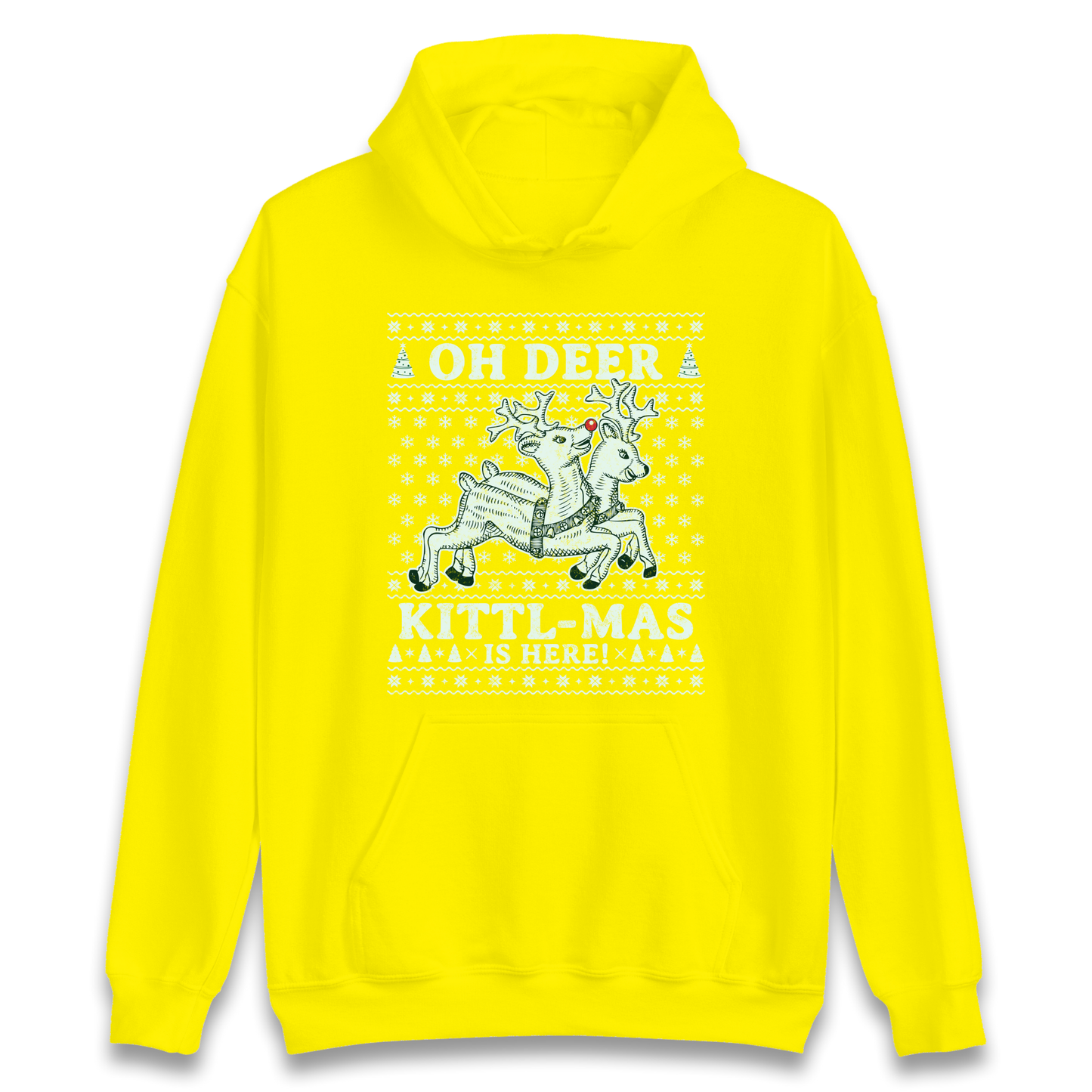 Oh Deer Kittl Mas Is Here Christmas Hoodie