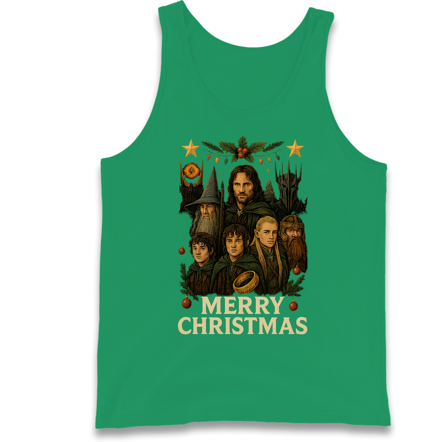 Lord of The Rings Christmas Tank Top