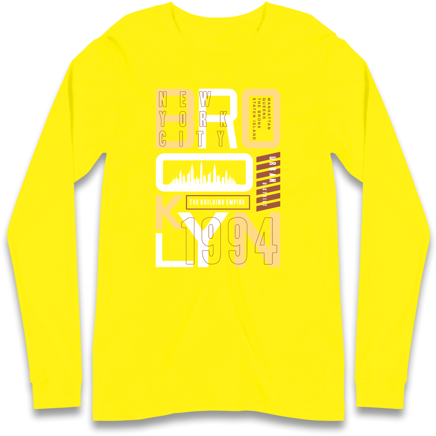 Brooklyn New York Urban District Longsleeve T Shirt