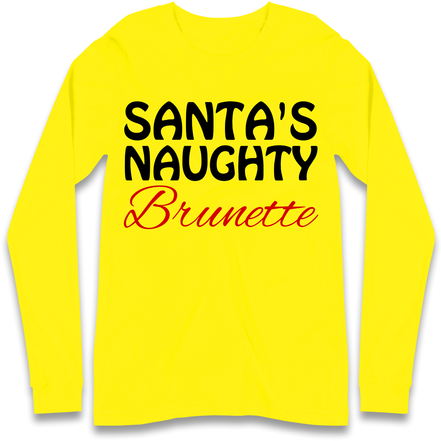 Naughty Brunette Longsleeve T-Shirt