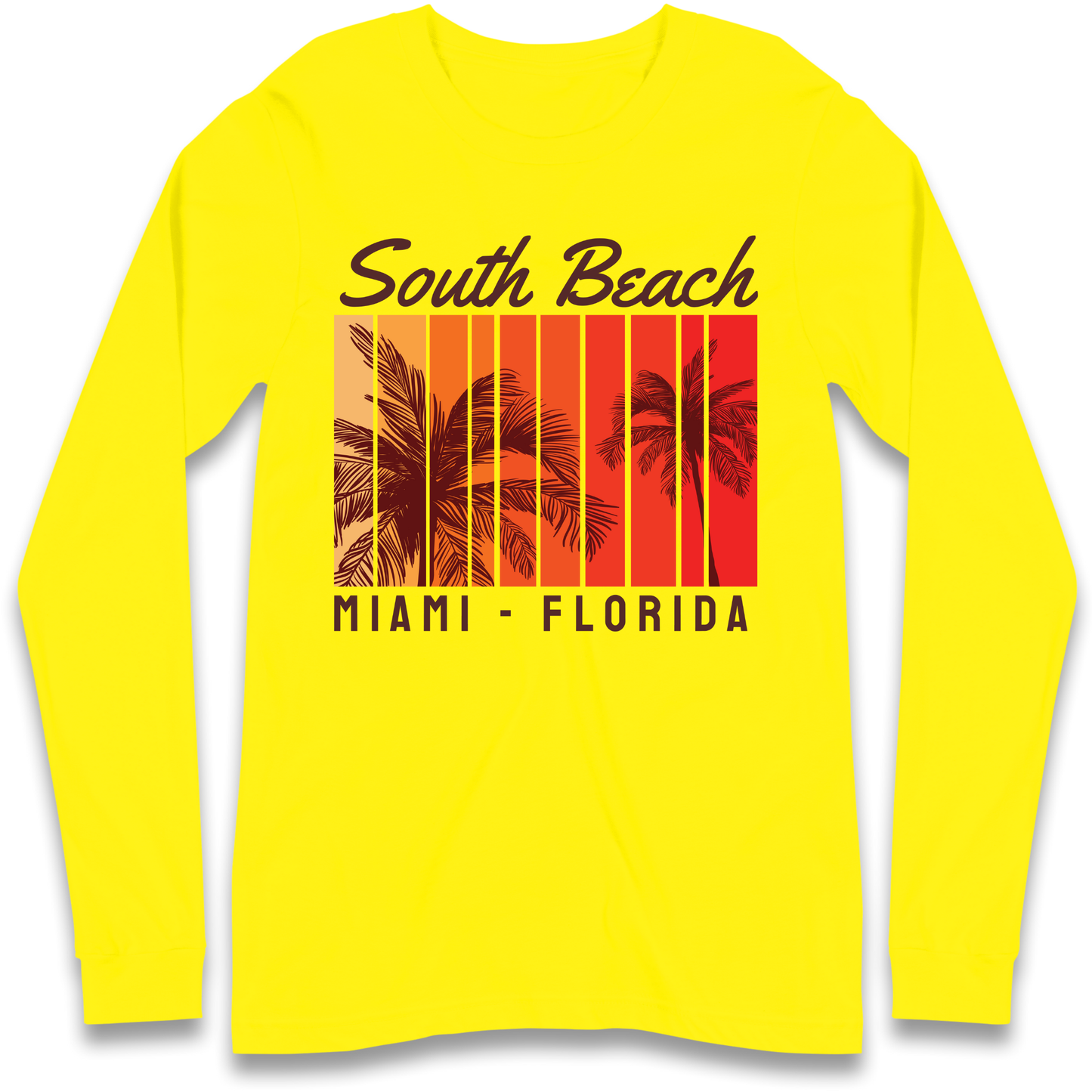 South Beach Miami Florida Longsleeve T Shirt