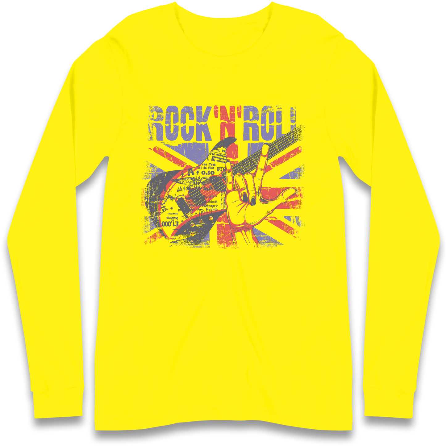 Rock N Roll Union Jack Longsleeve T Shirt