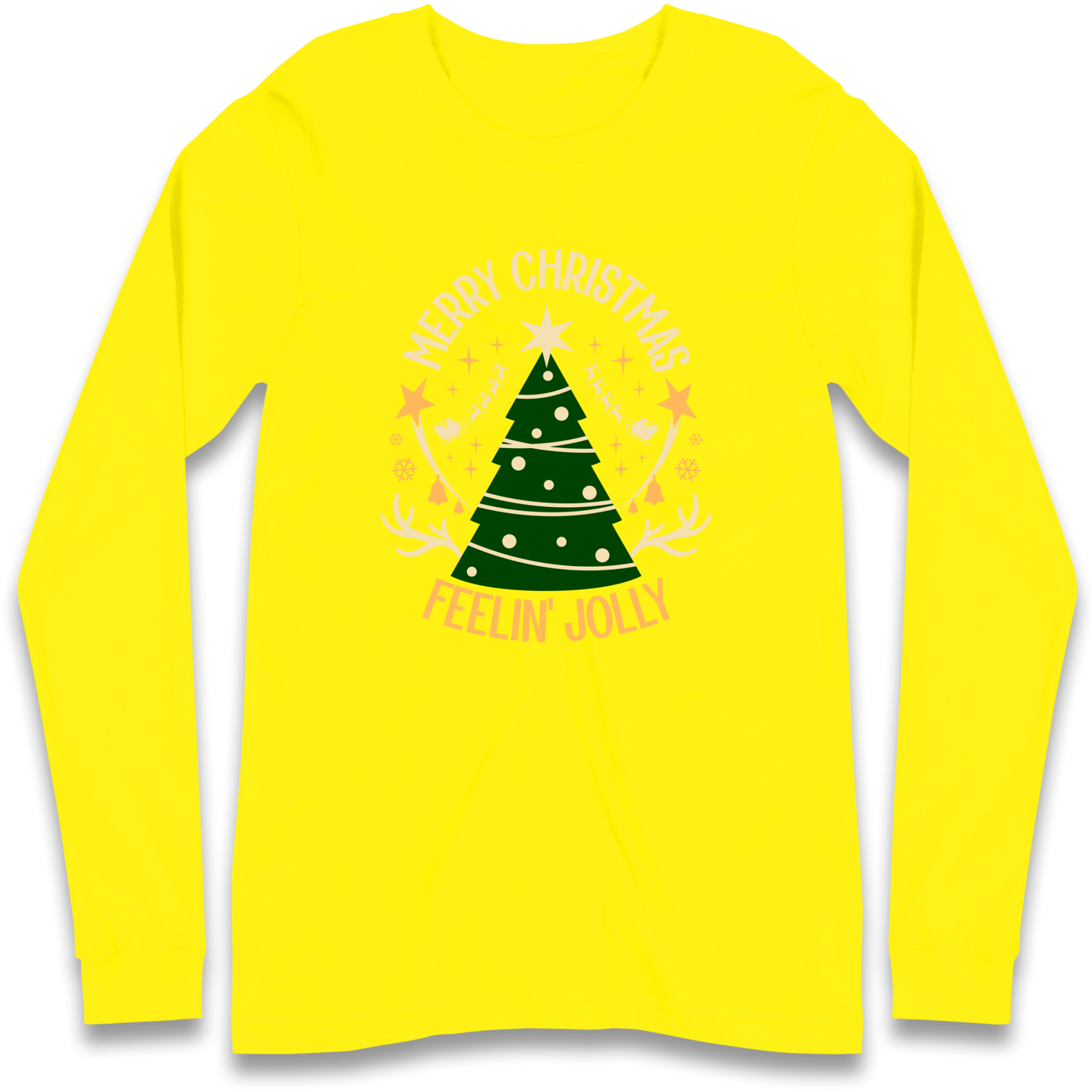 Merry Christmas Feeling Jolly Christmas Longsleeve T Shirt