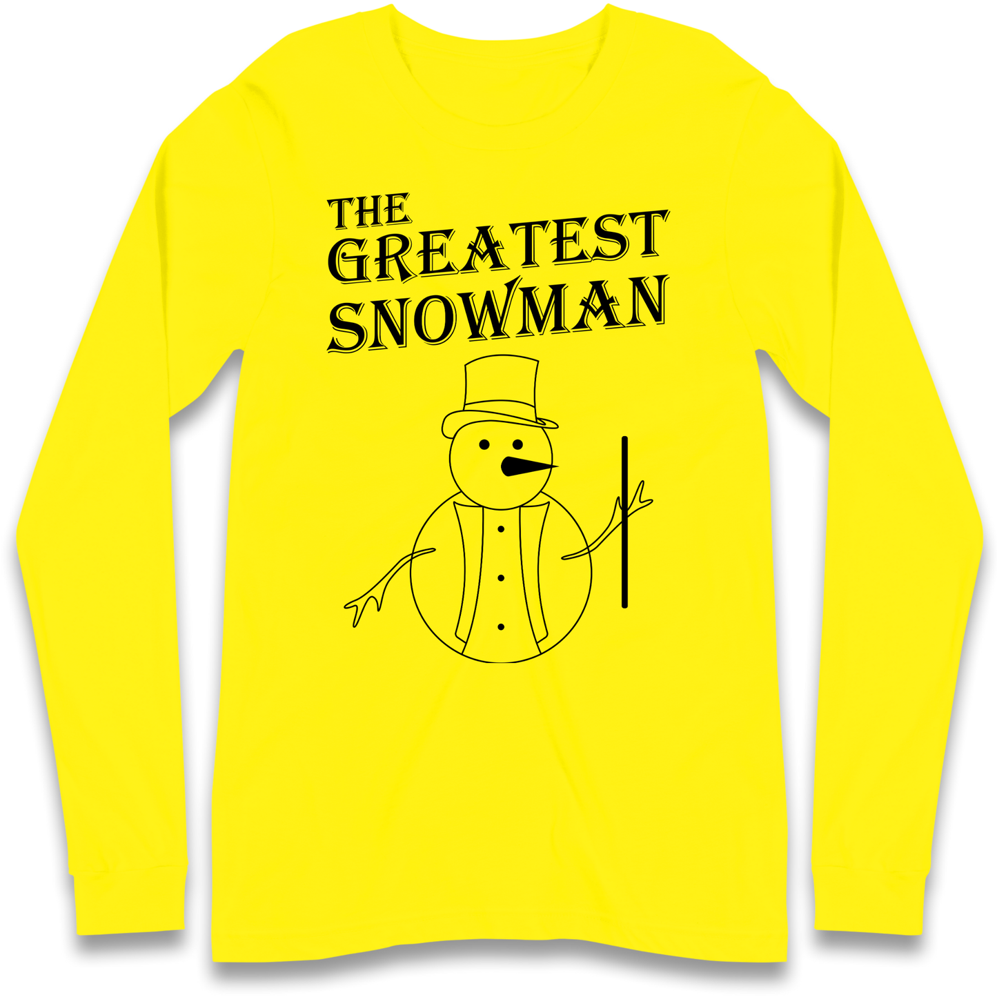 The Greatest Snowman Christmas Longsleeve T Shirt