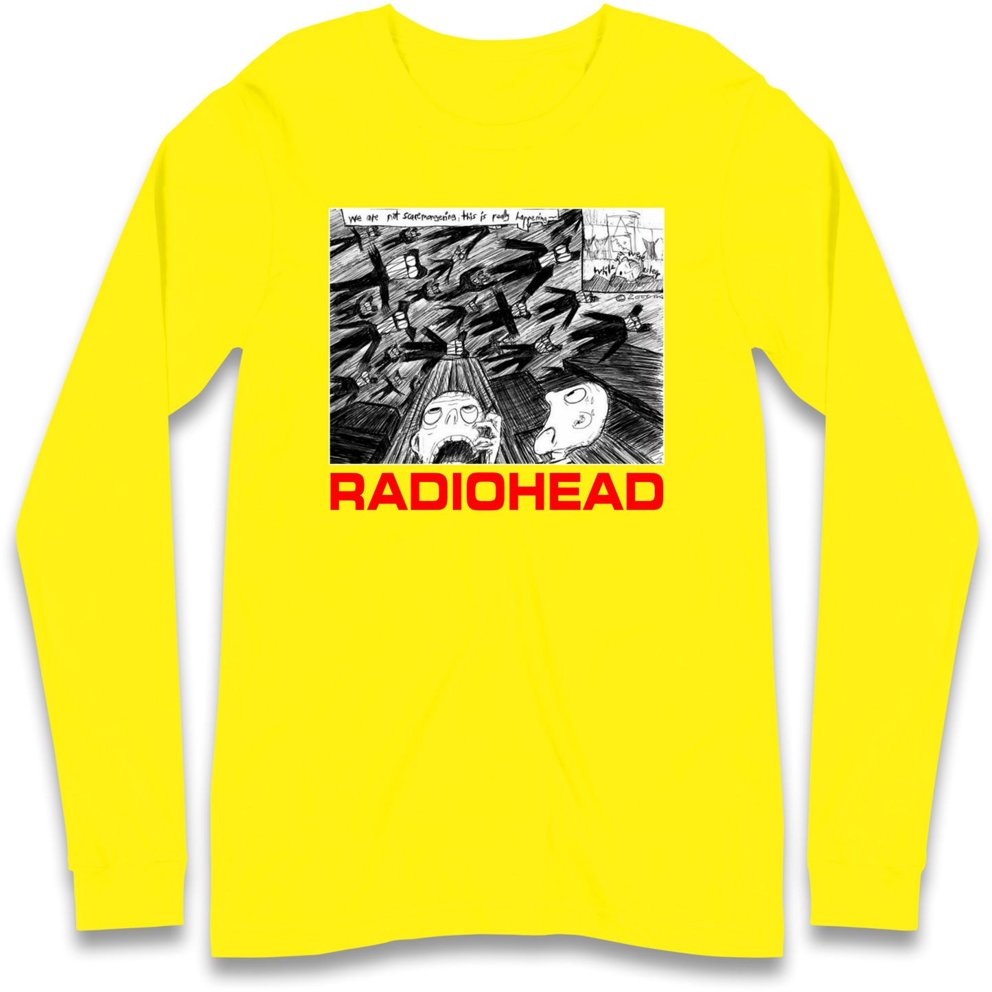 Radiohead We Are Not Screaming Longsleeve T Shirt