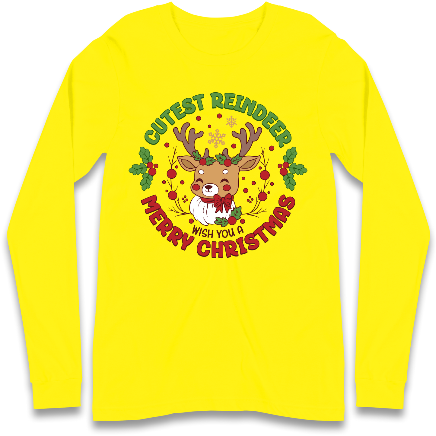 Cutest Reindeer Longsleeve T Shirt