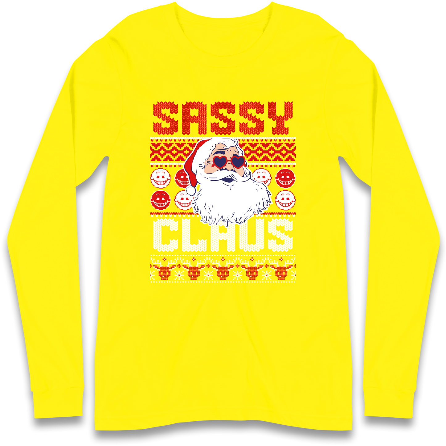 Sassy Claus Santa Christmas Longsleeve T Shirt