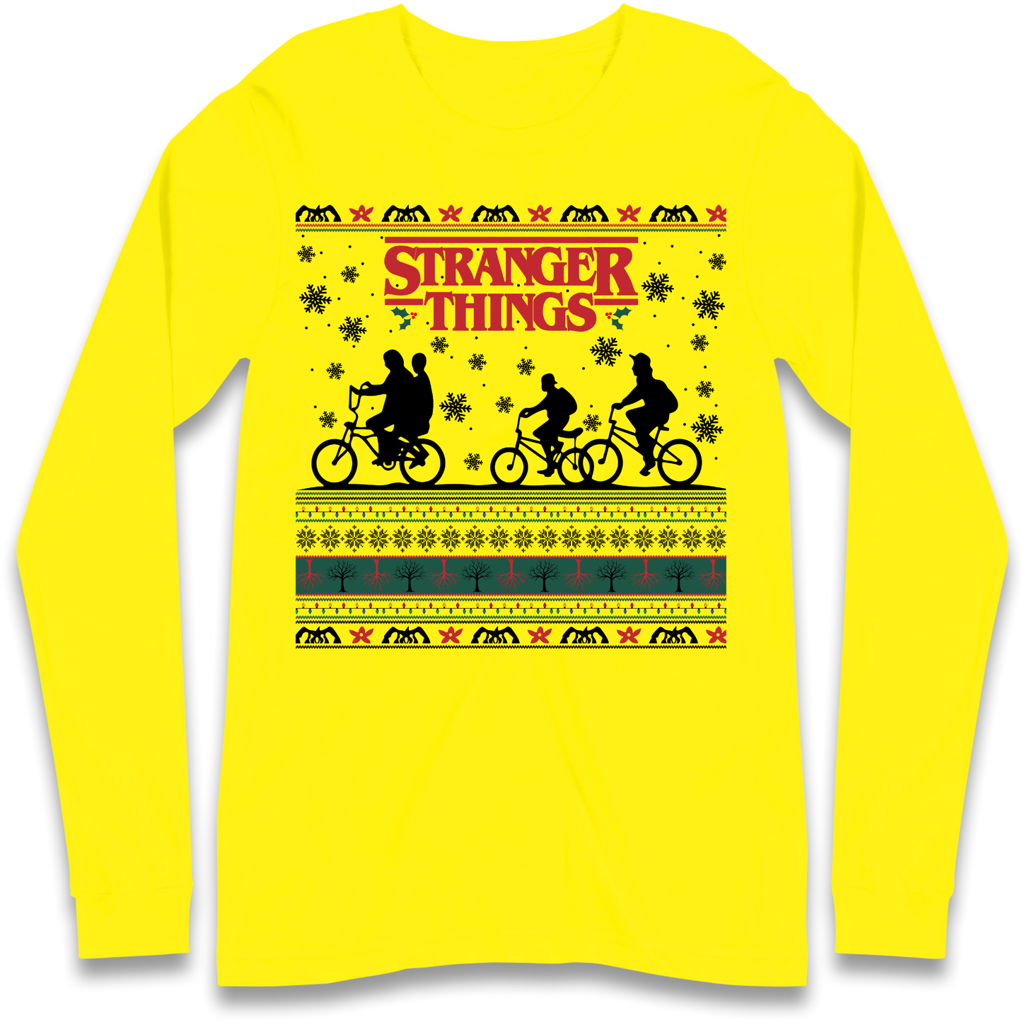 Stranger Things Christmas Longsleeve T Shirt