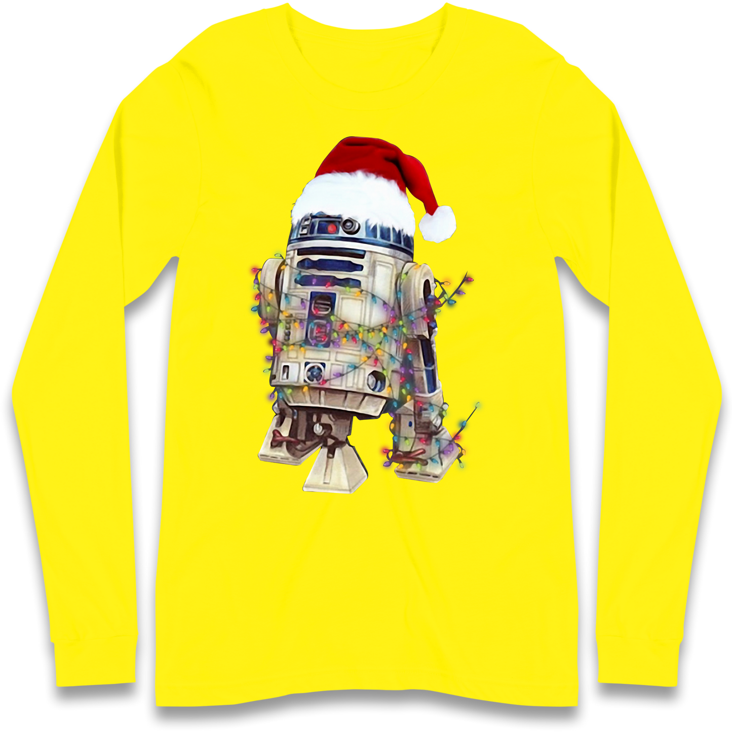 R2D2 Christmas Santa Christmas Longsleeve T Shirt