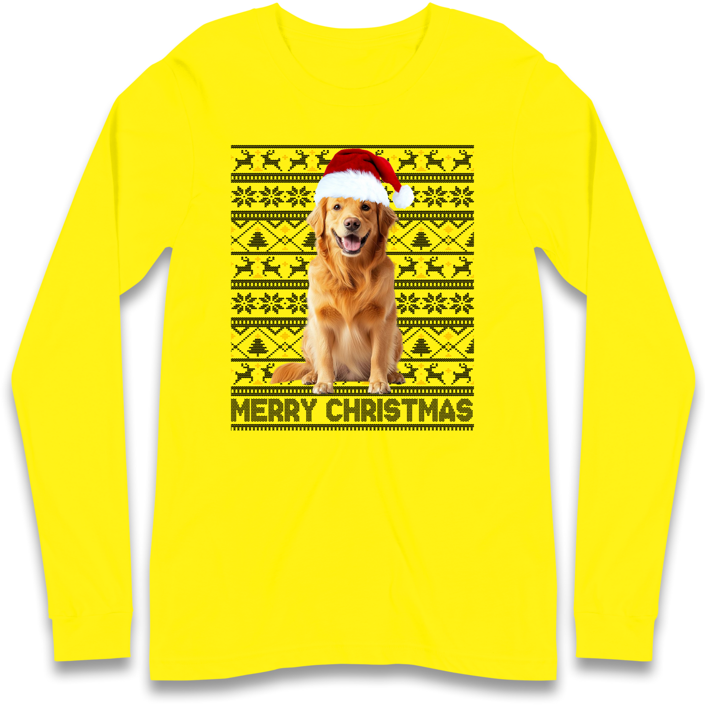 Merry Christmas Dog Longsleeve T Shirt