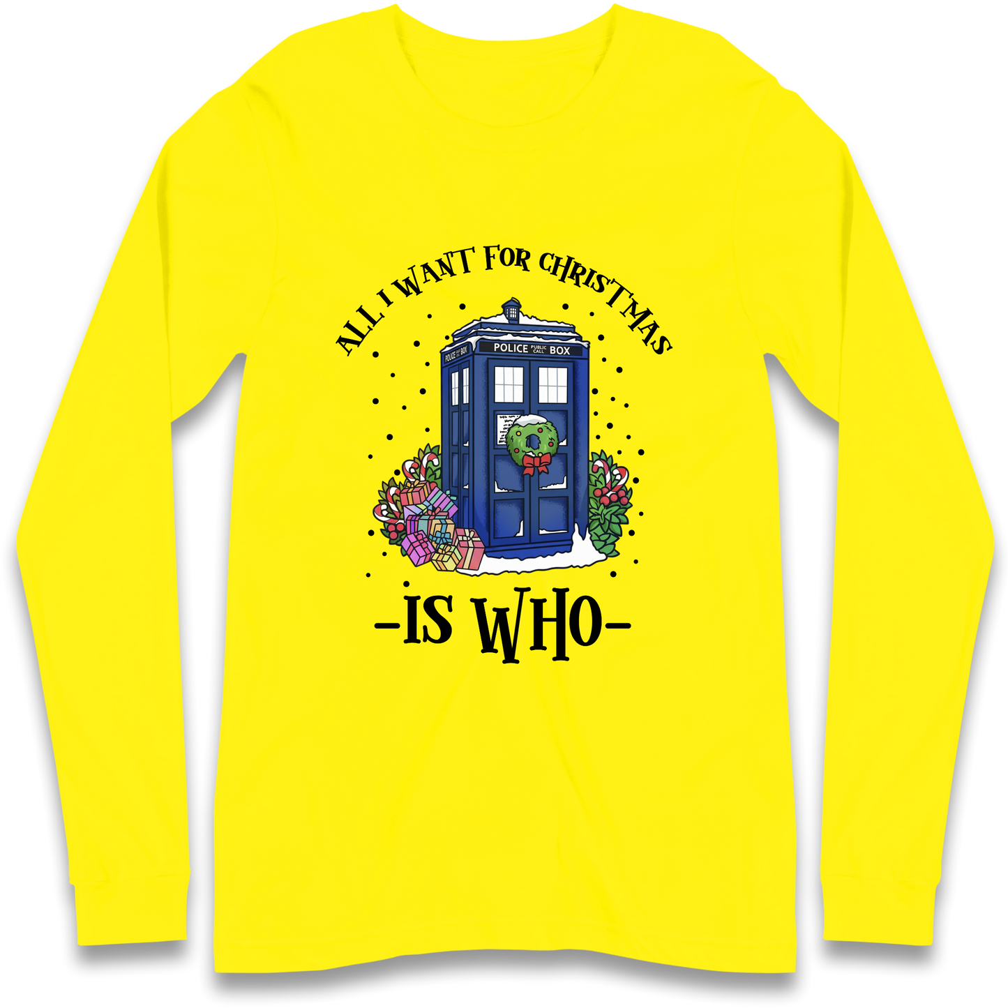 Dr Who Christmas Longsleeve T-Shirt