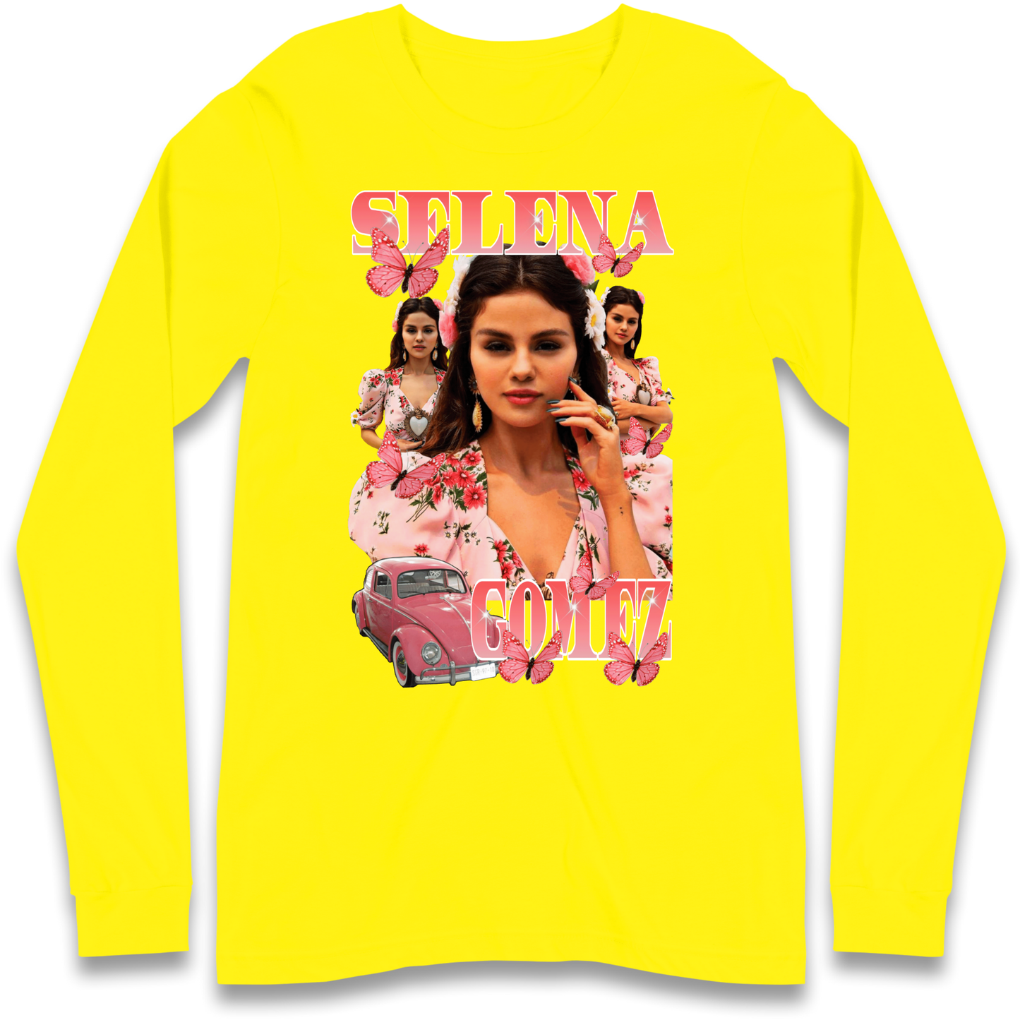 Selena Gomez Pink Longsleeve T Shirt