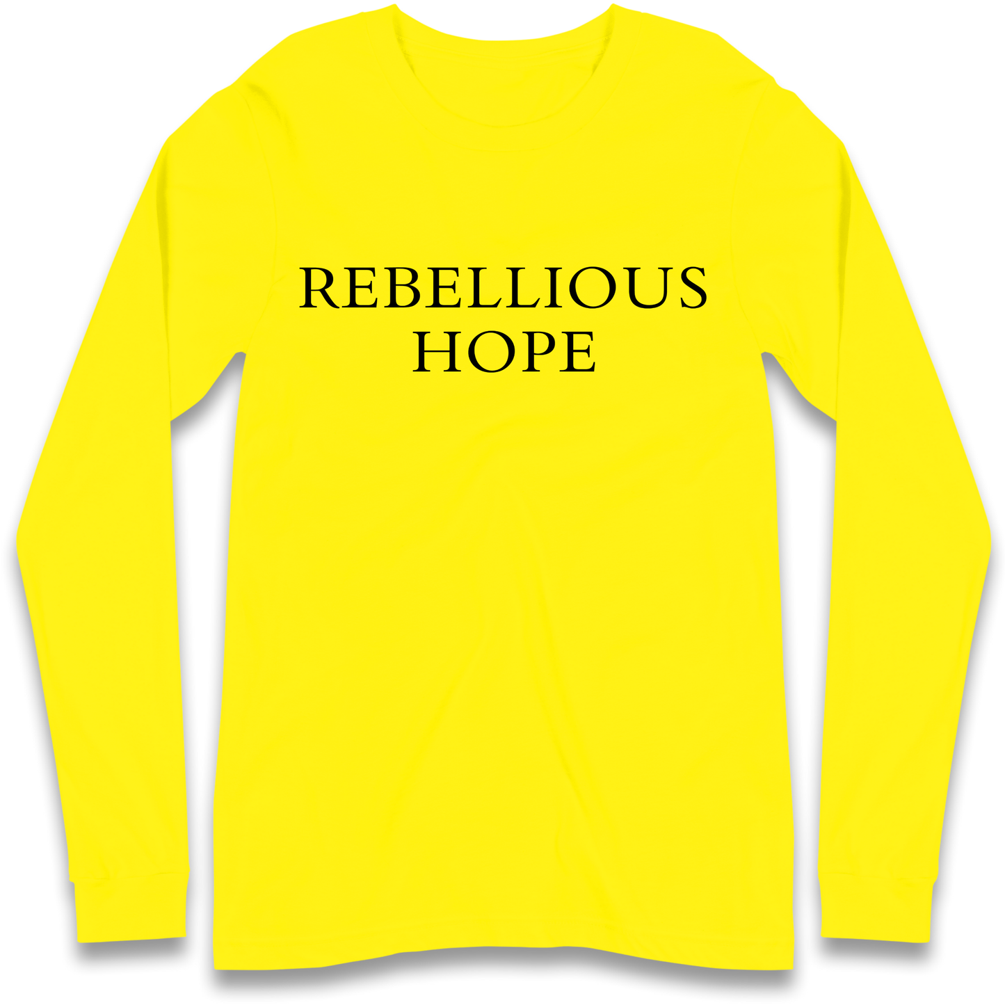 Rebellious Hope Embroidered Longsleeve T Shirt