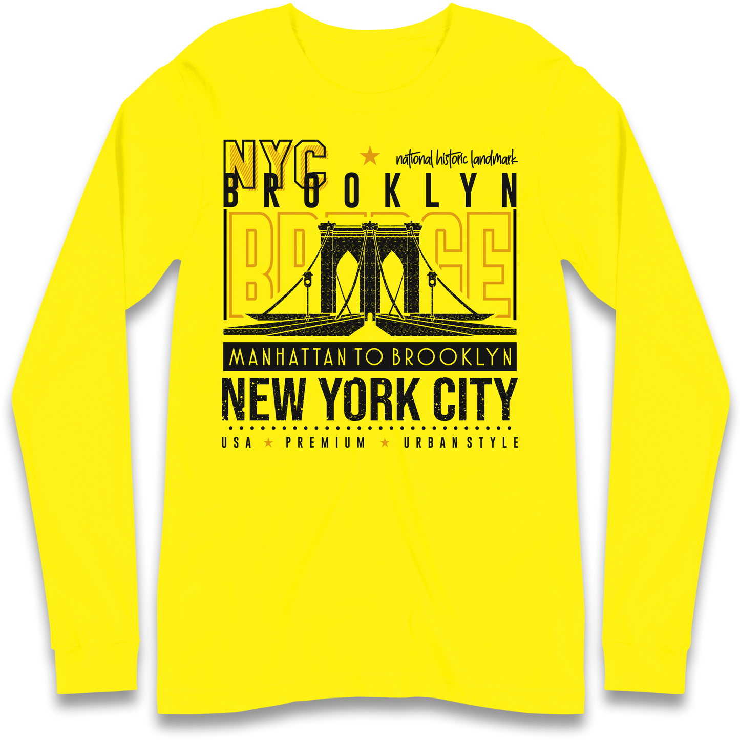 NYC Brooklyn Bridge Longsleeve T Shirt