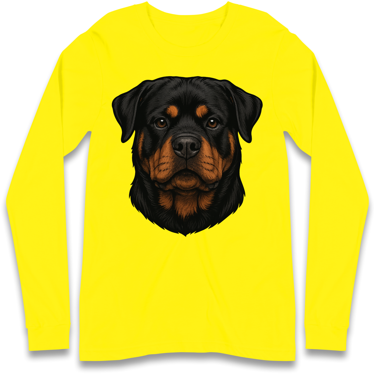 Rottweiler Face Longsleeve T Shirt