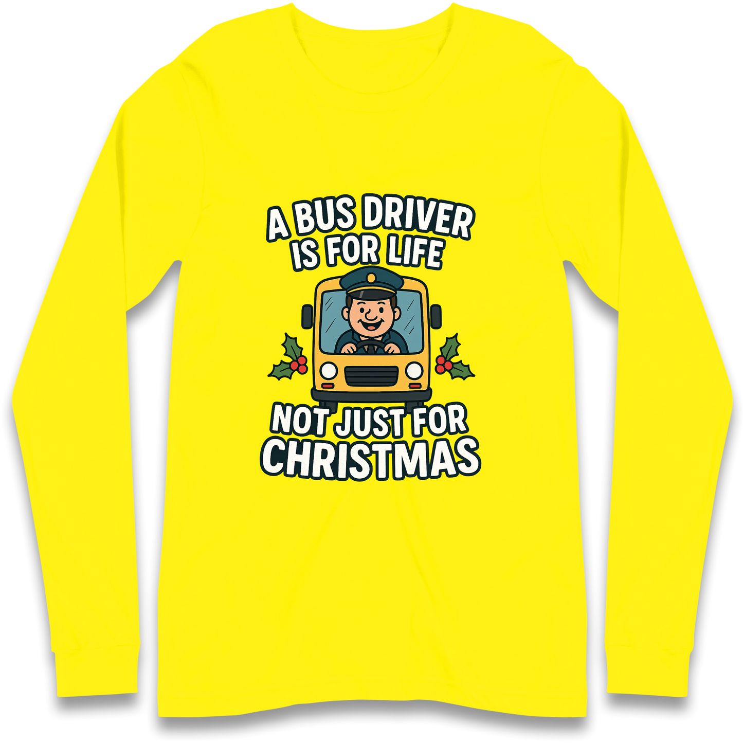 Bus Driver Christmas Longsleeve T Shirt