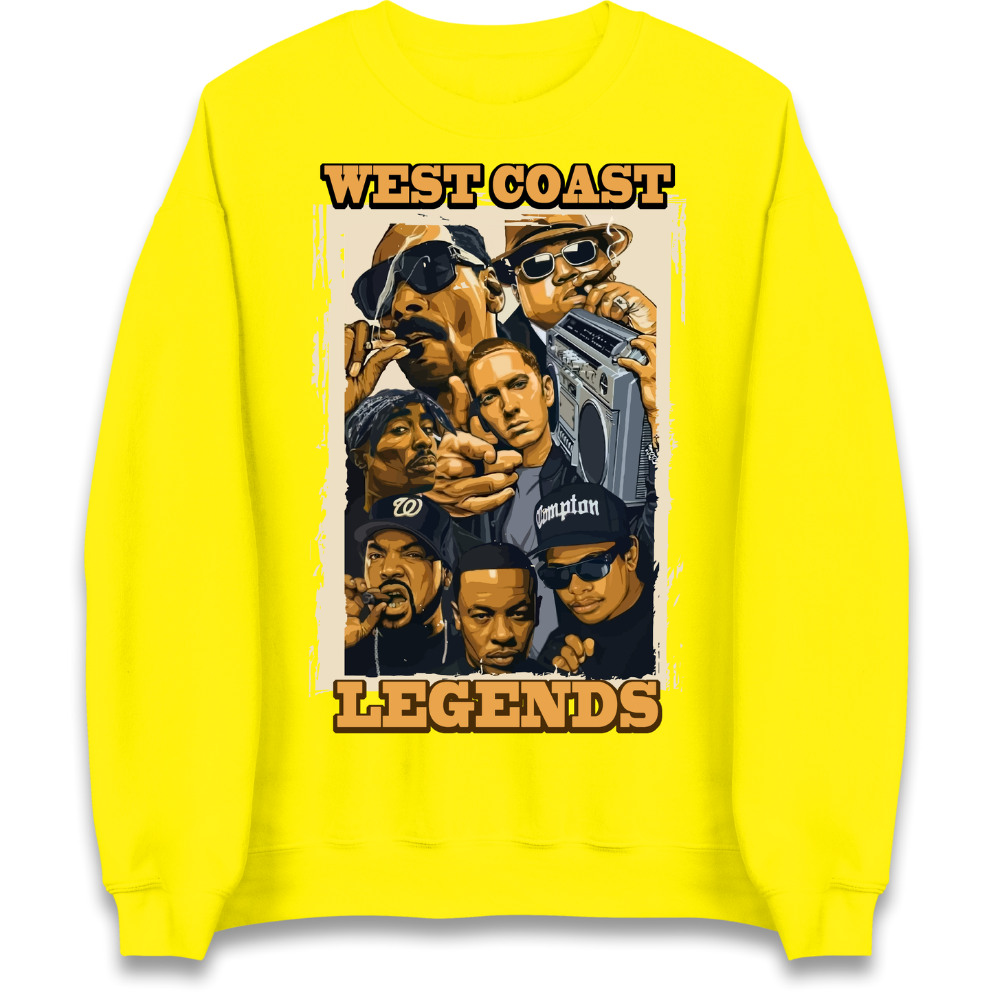 West Coast Legends Rappers Sweatshirt