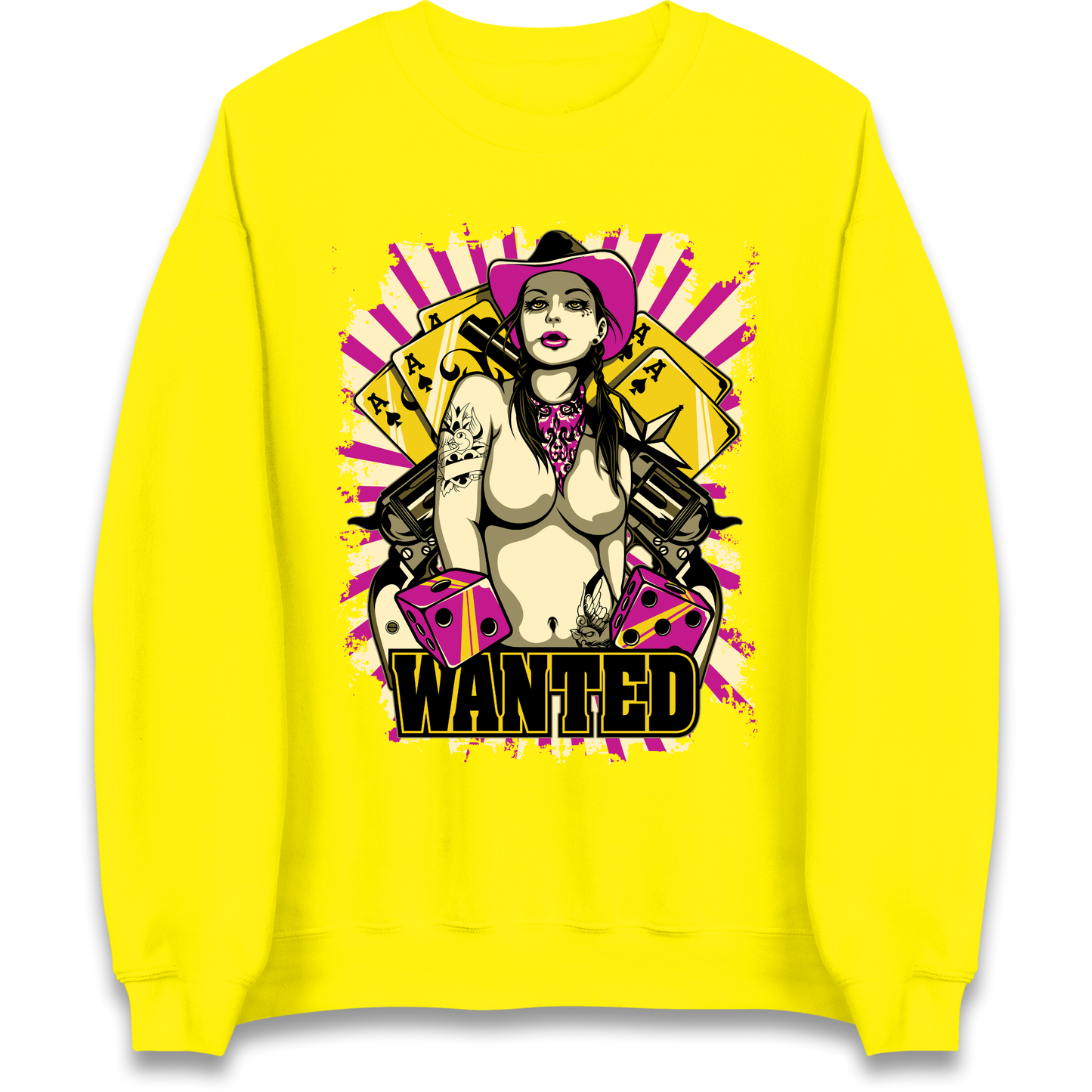 Wanted Ace Of Spades Sweatshirt