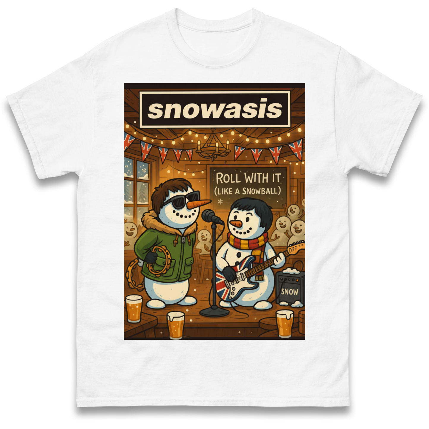 Snowasis Roll Christmas T Shirt