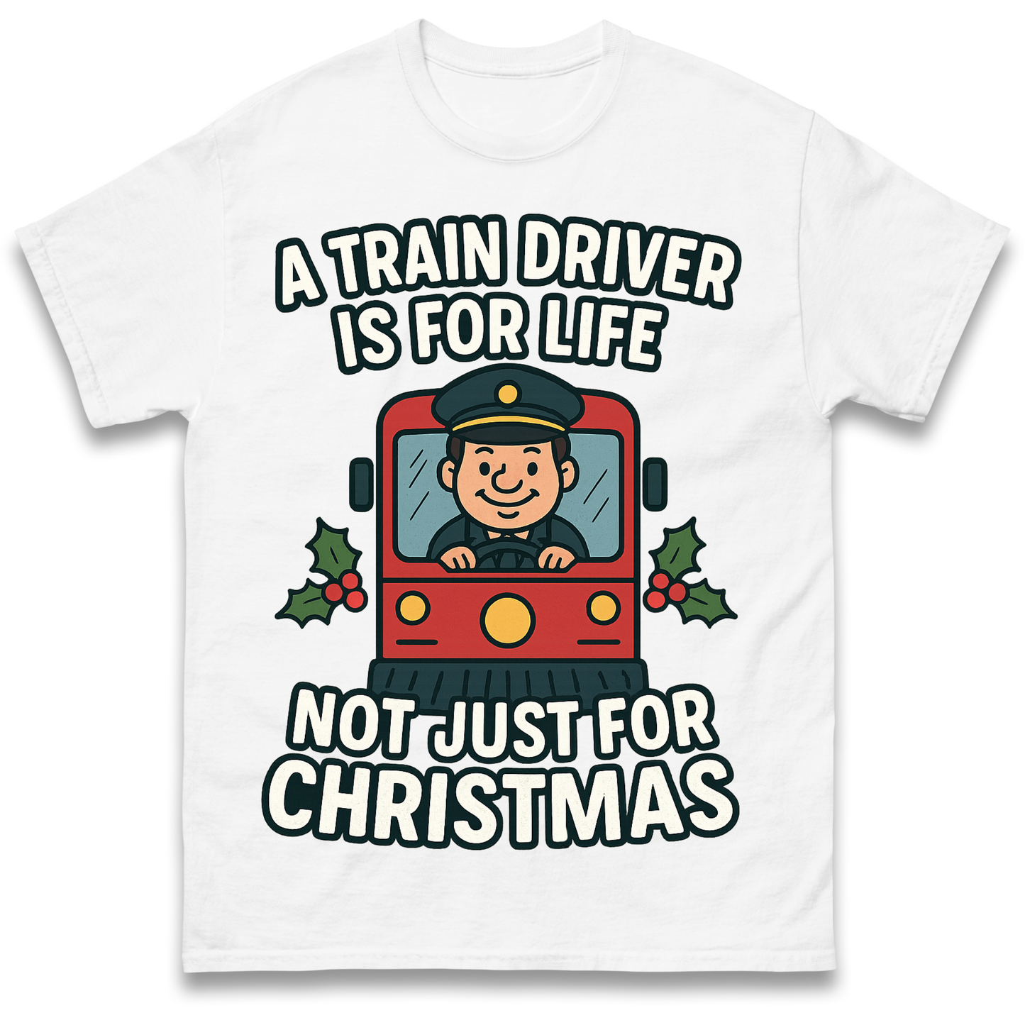 Train Driver Christmas T Shirt