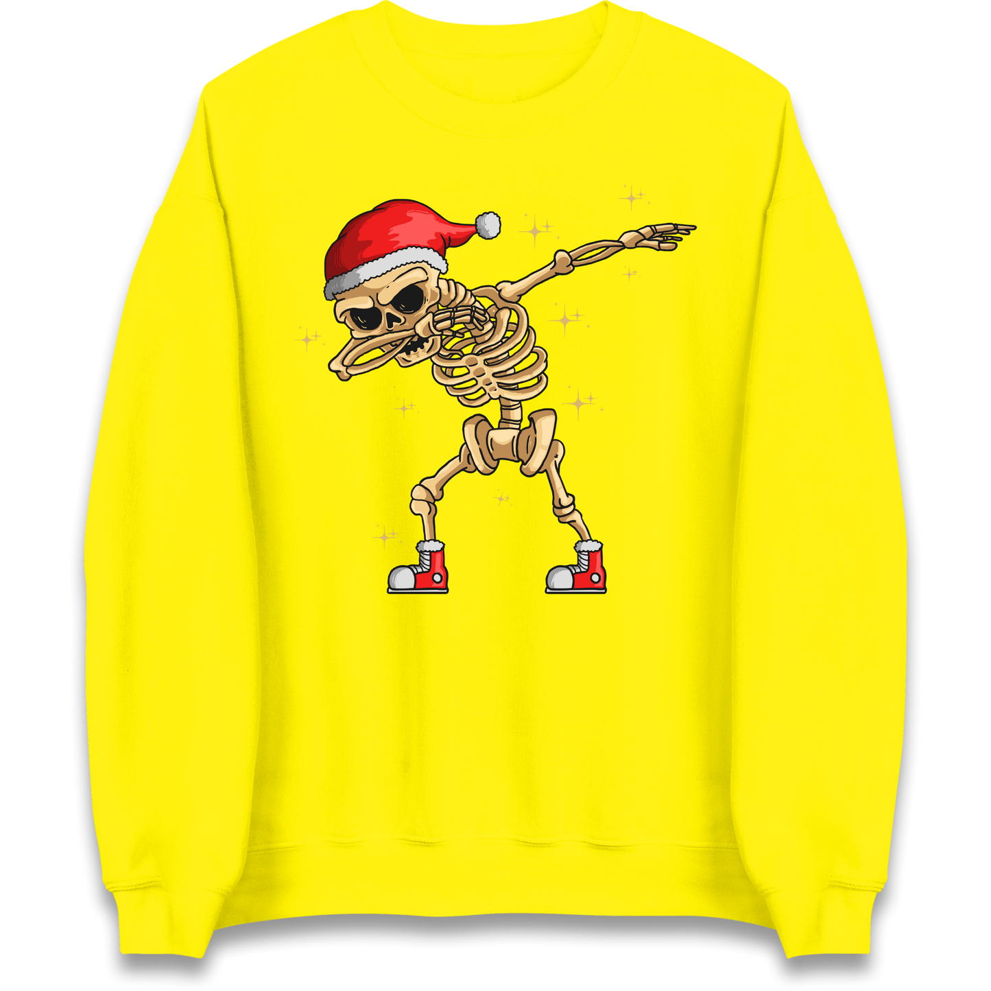 Santa Skellington Dabbing Christmas Sweatshirt