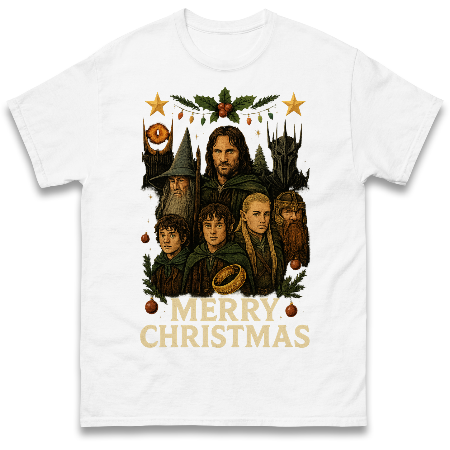 Lord of The Rings Christmas T Shirt