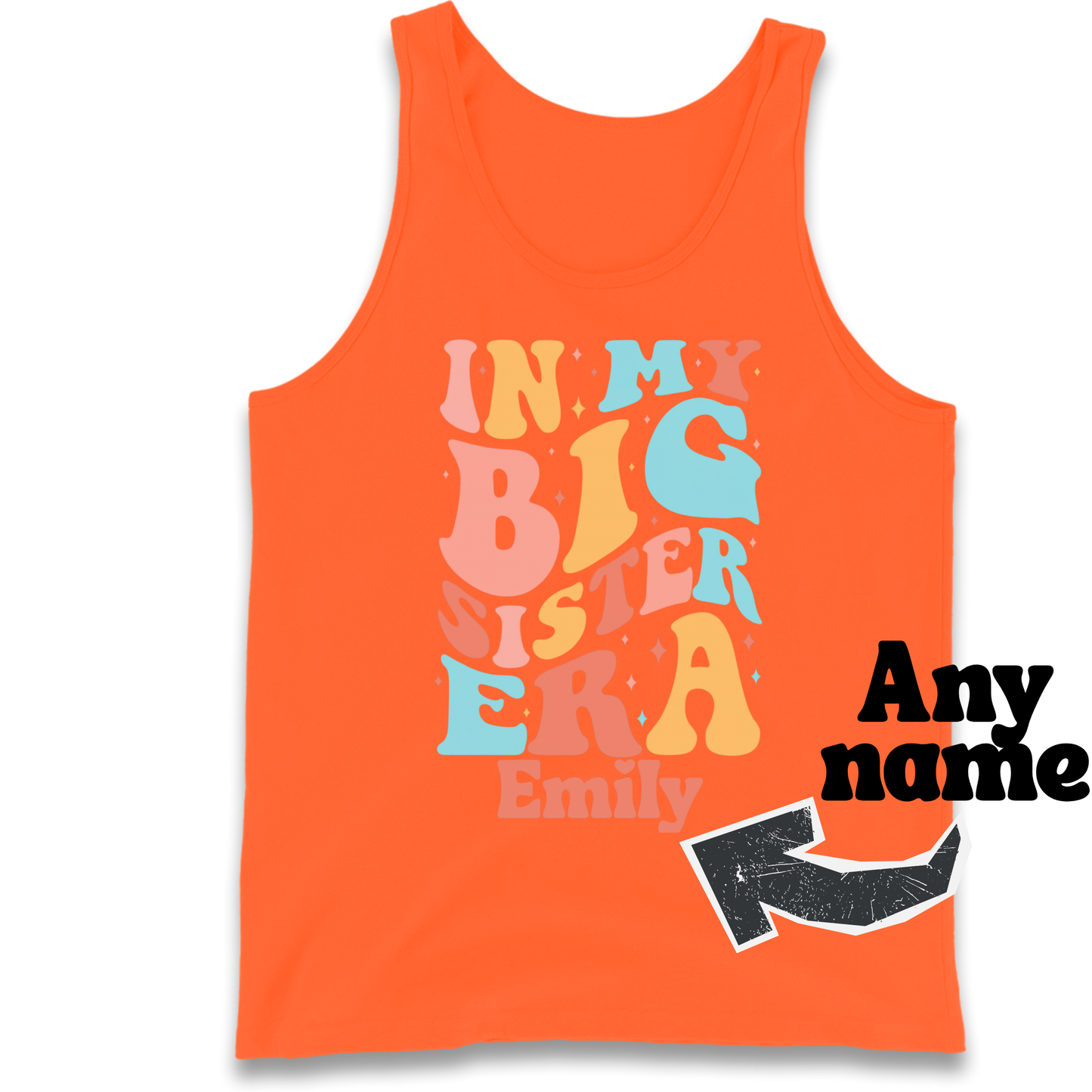In my big sister Era personalized Tank Top