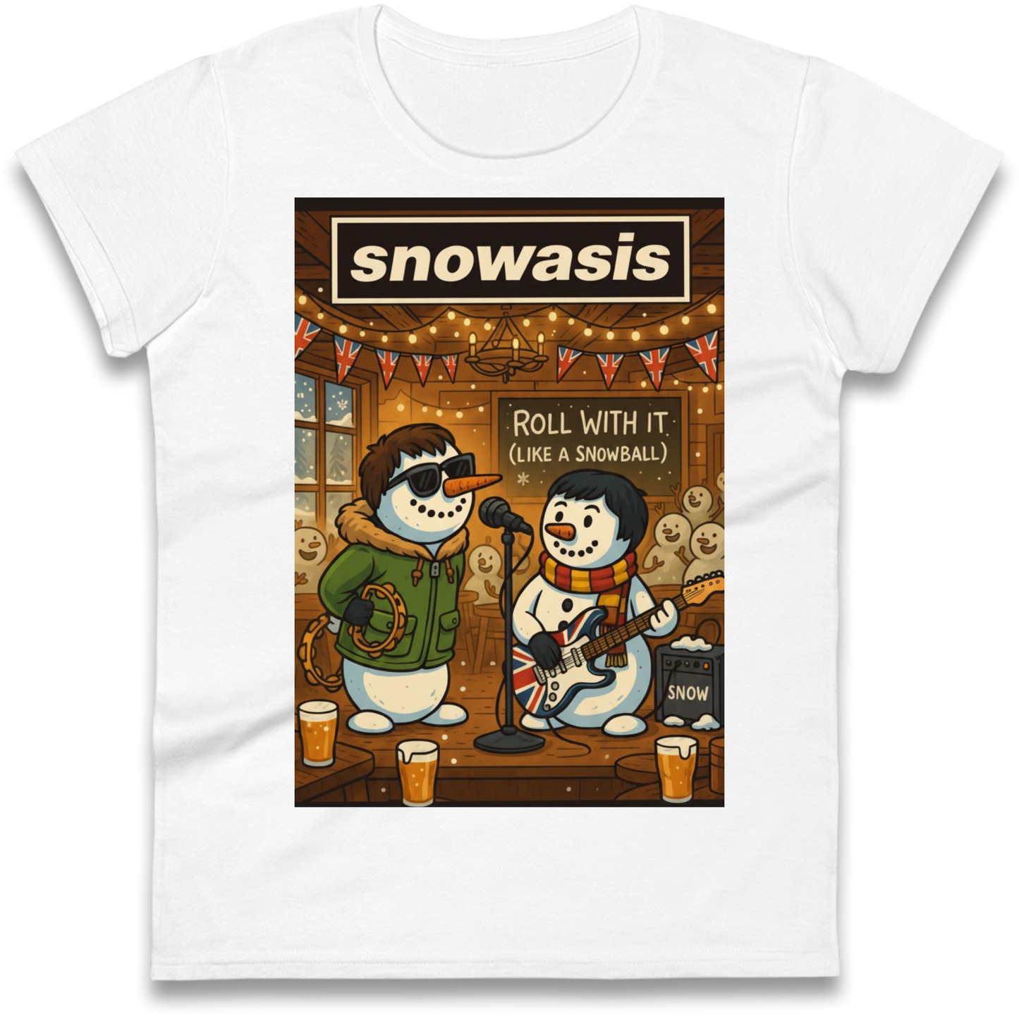 Snowasis Roll Christmas Ladies Shirt