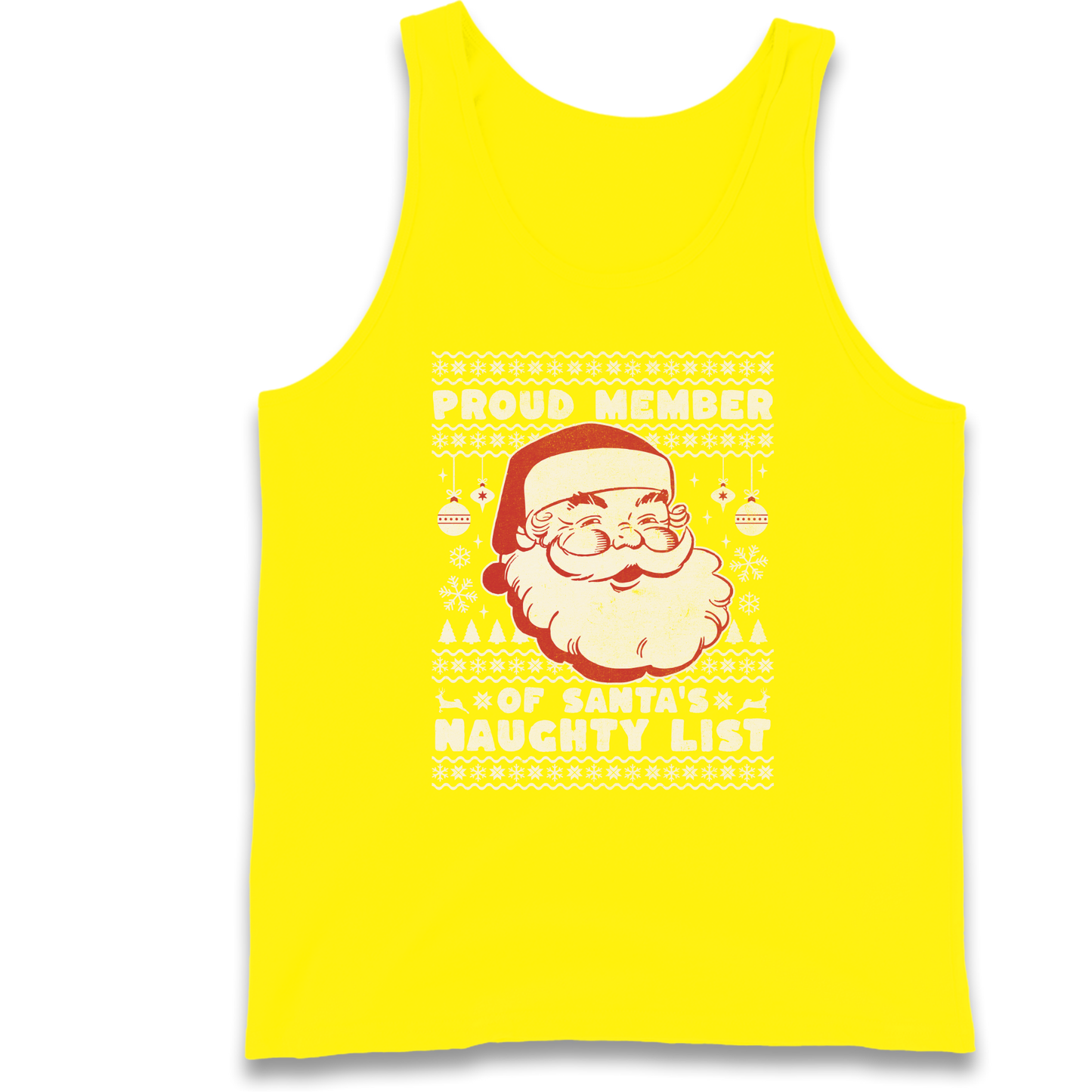 Proud Member Of Santas Naughty List Christmas Tank Top