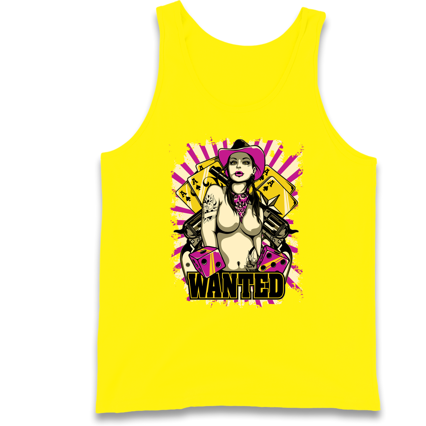 Wanted Ace Of Spades Tank Top