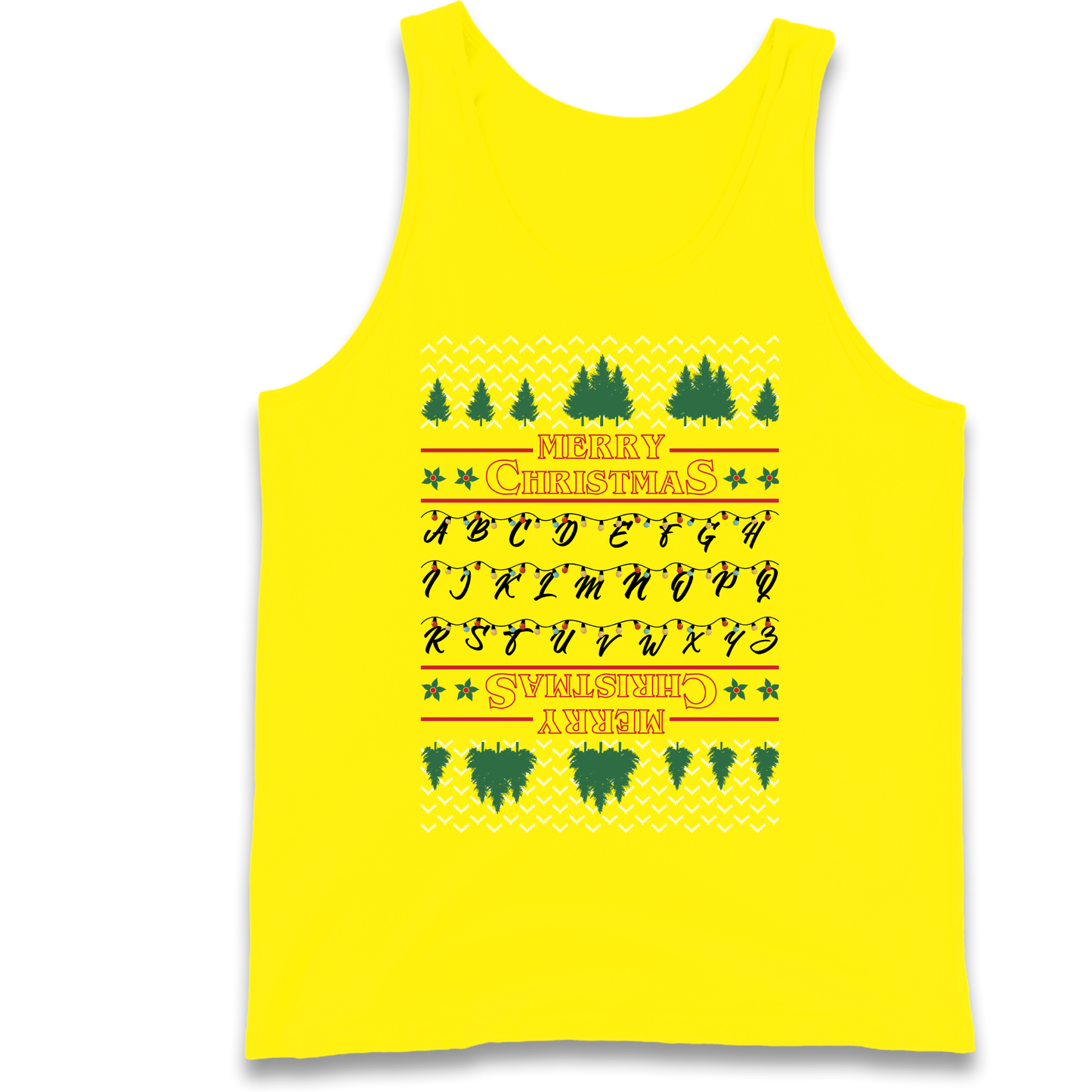 stranger things christmas jumper Tank Top