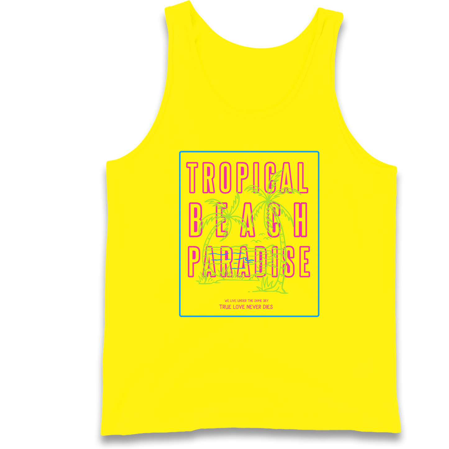 Tropical Beach Paradise Tank Top