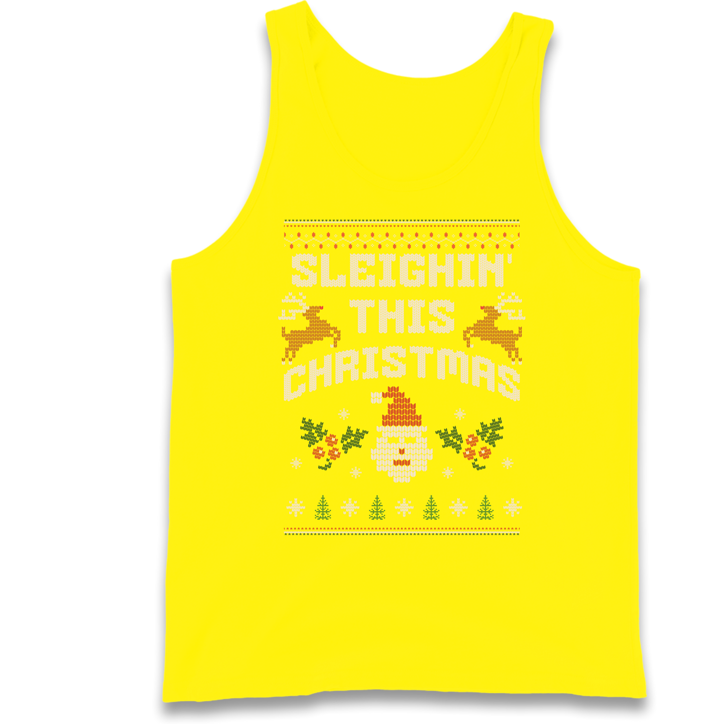Sleighin This Christmas Christmas Tank Top
