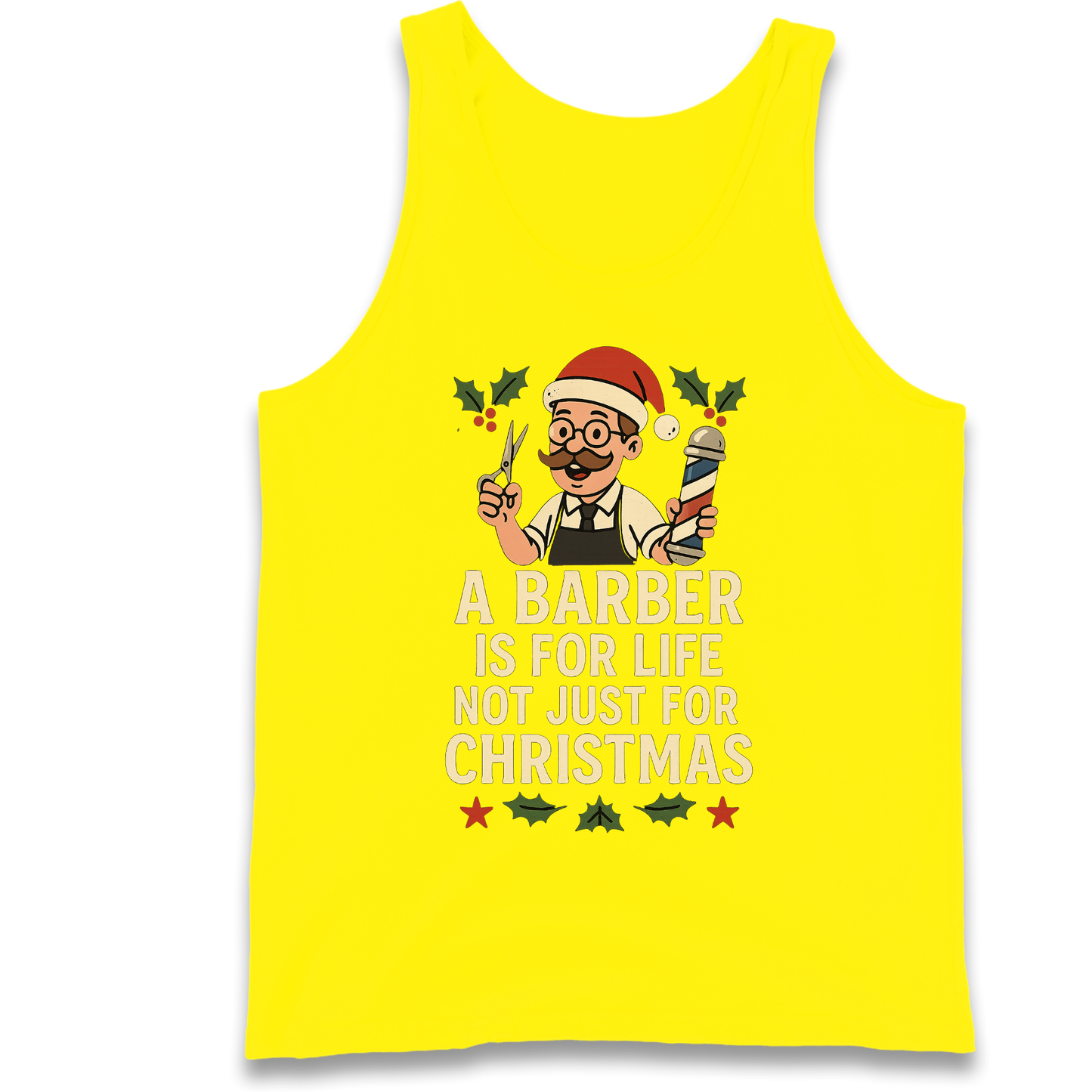 Barber Christmas Tank Top