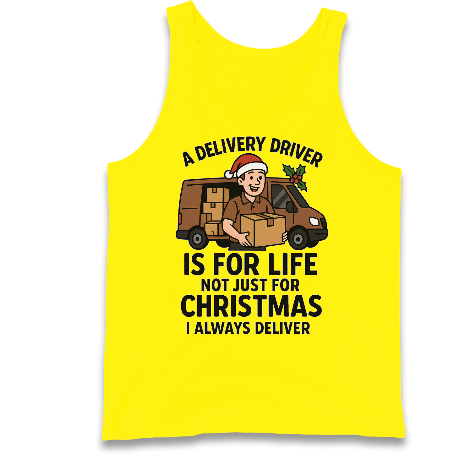 Delivery Driver Christmas Tank Top