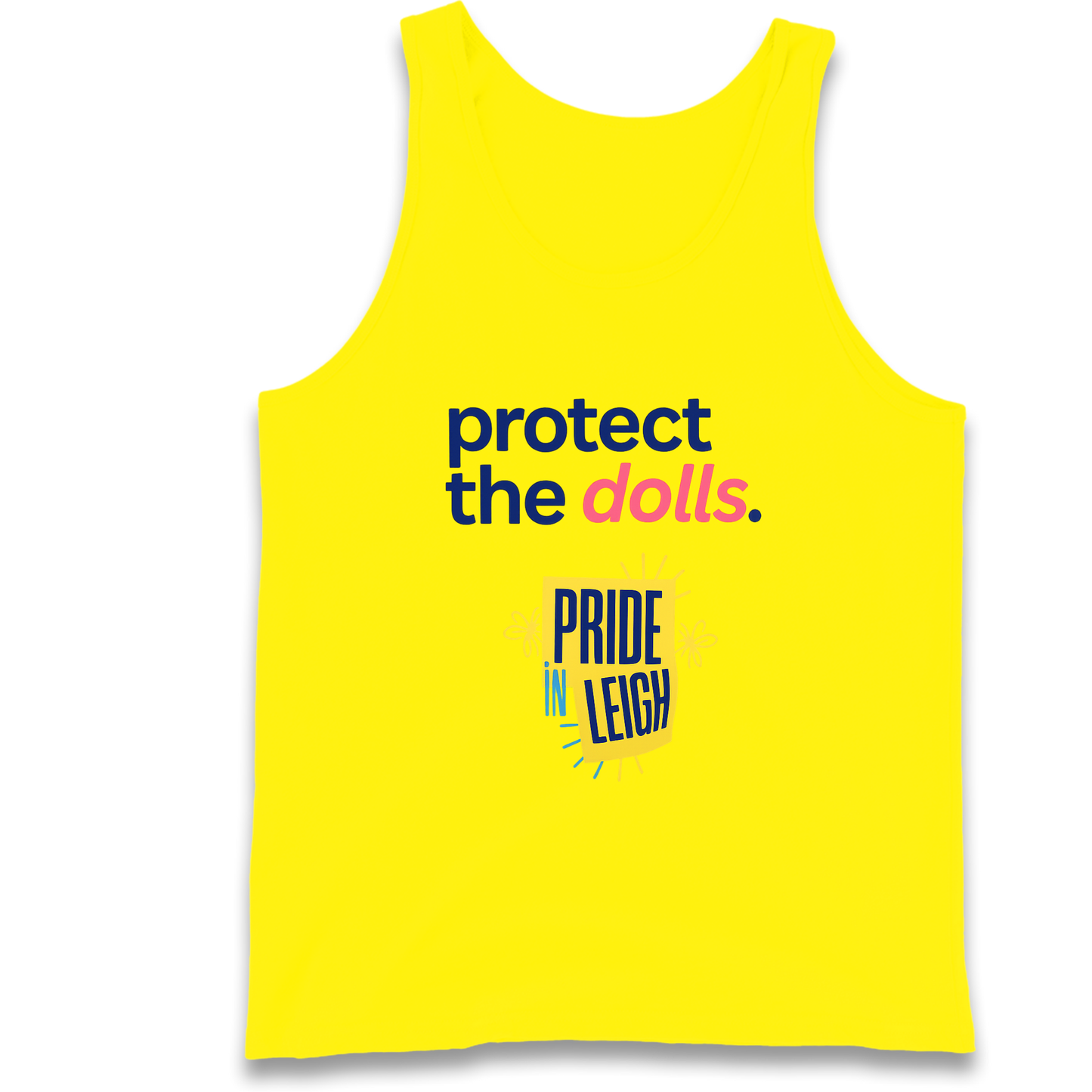 Protect The Dolls Slogan Tank Top