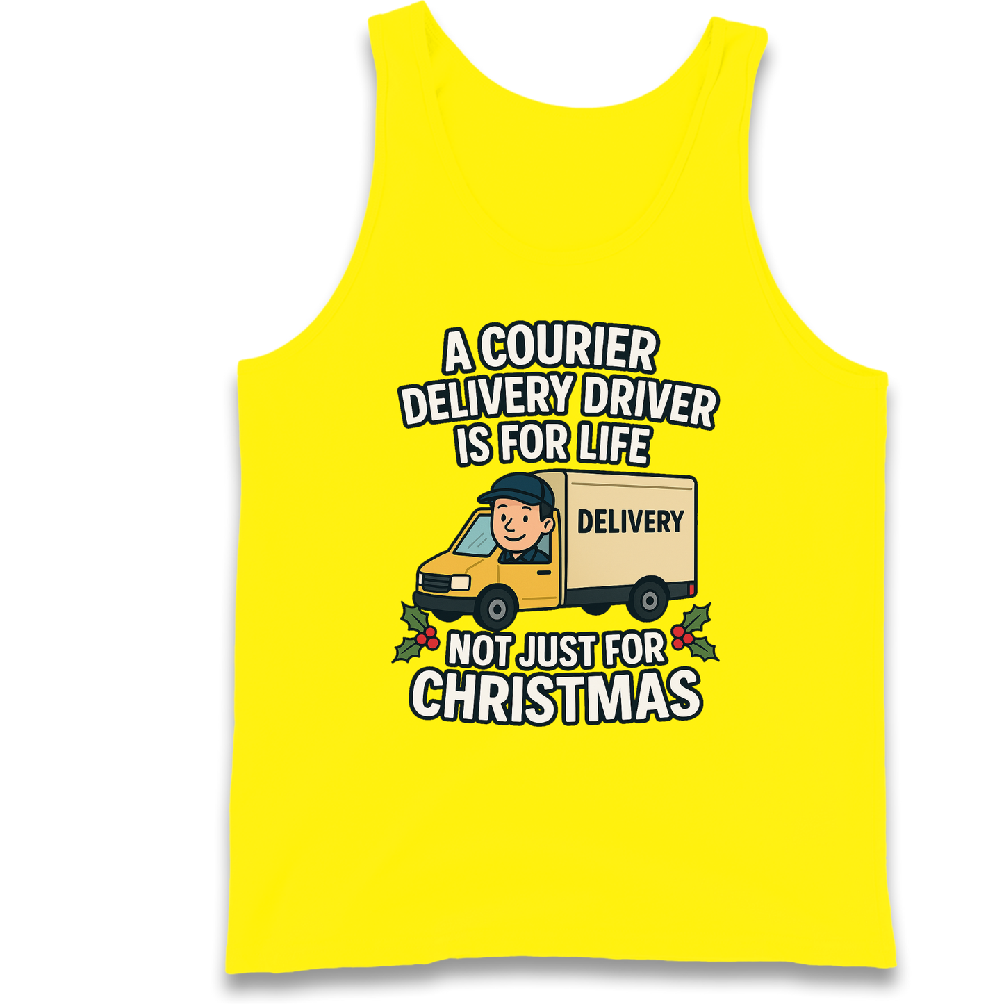Courier Delivery Driver Christmas Tank Top