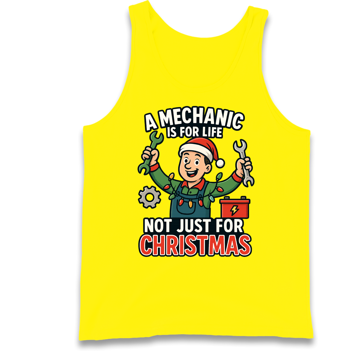 Mechanic Christmas Tank Top
