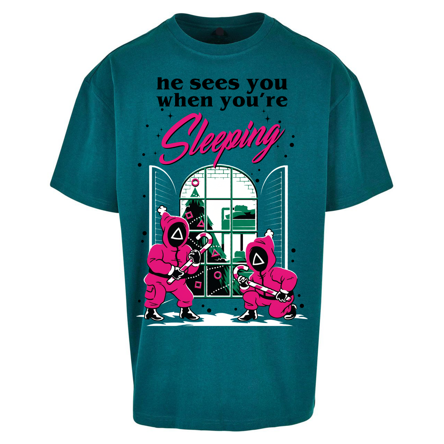 Squid Games Xmas Oversized T Shirts